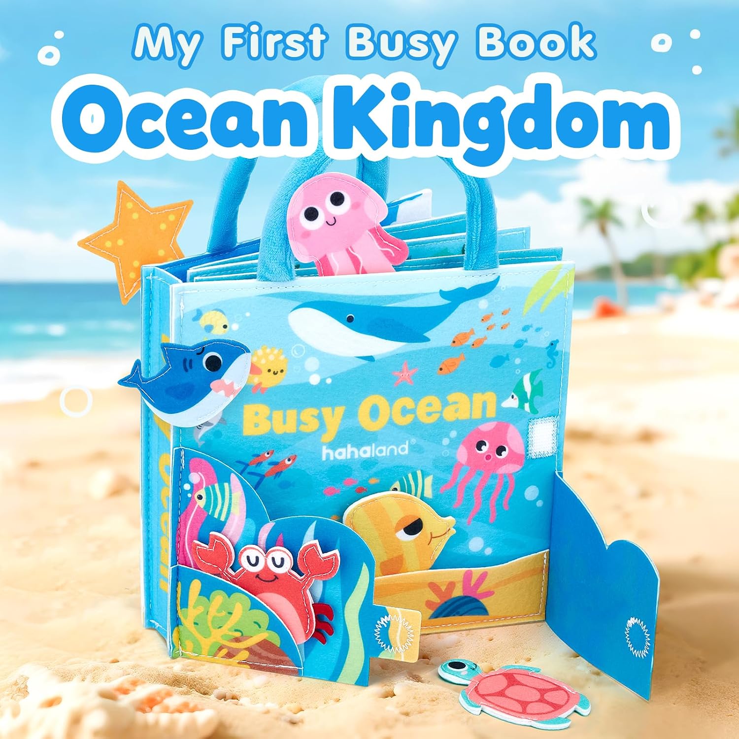 Thumbnail 1 de hahaland Ocean Felt Busy Book 1+ year