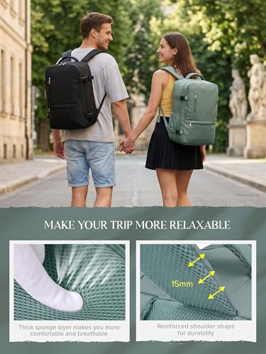 Detalle de Hayayu Mochila de Viaje 40x30x20 cm (24 L) para cabina: útil para Ryanair y escapadas cortas