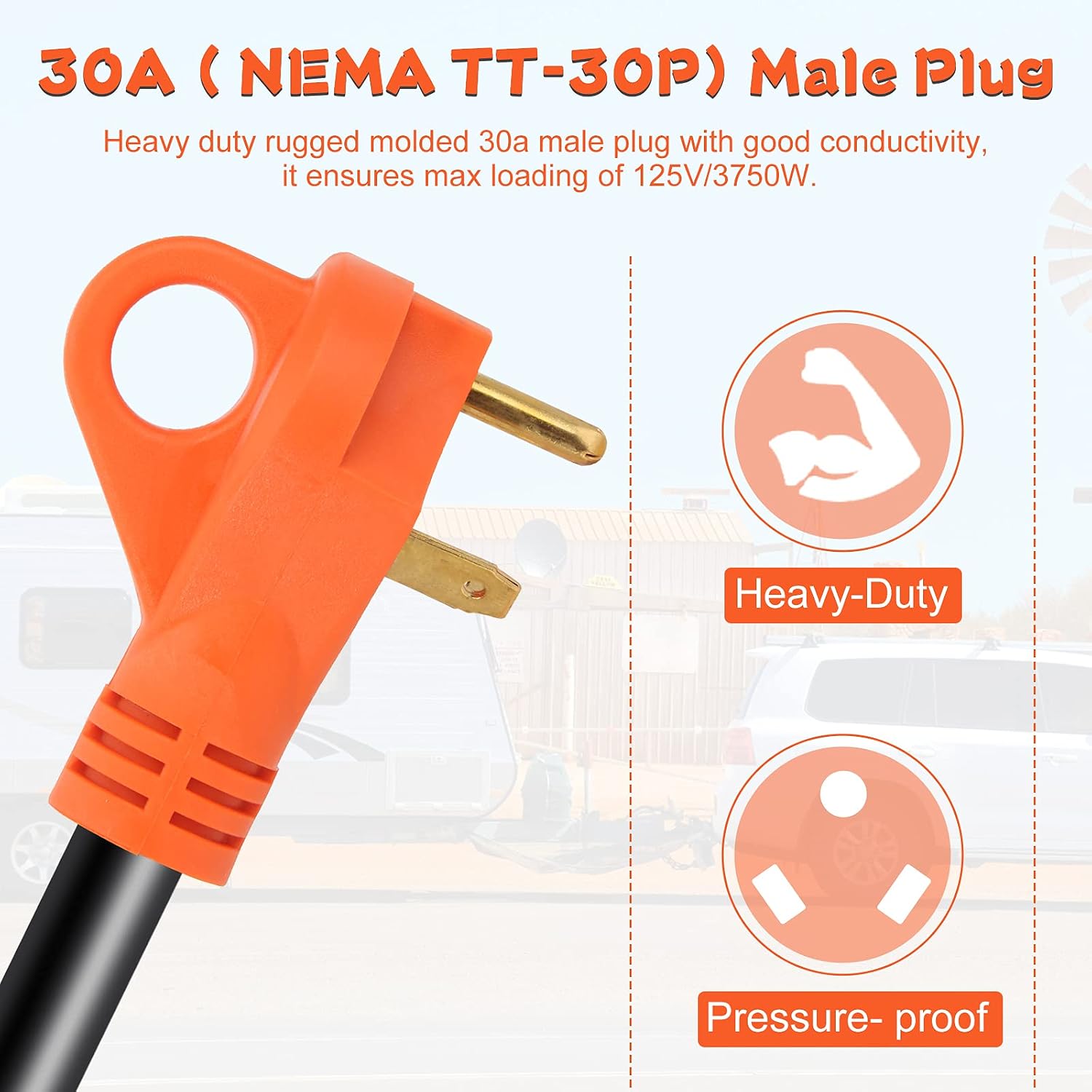 Detalle de OPL5 RV electrical adapter