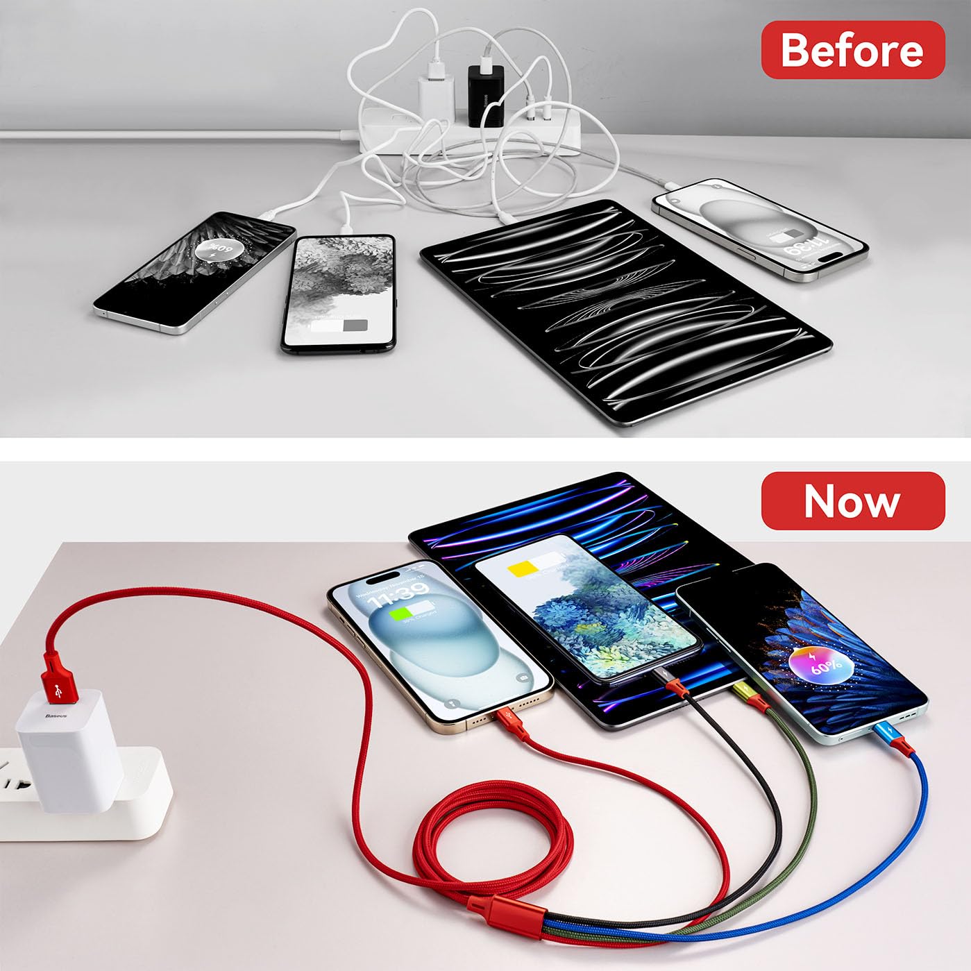 Thumbnail 5 de MINLU Multi USB Charging Cable 4ft