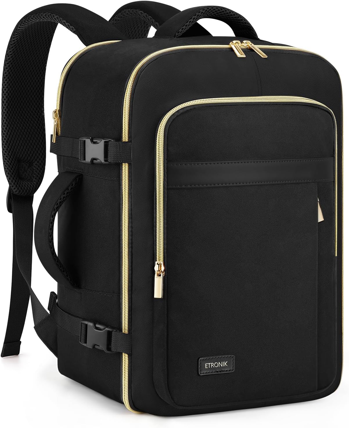 Detalle de ETRONIK for Ryanair cabin bag 40x30x20 underseat 24L (15 inch laptop) – black