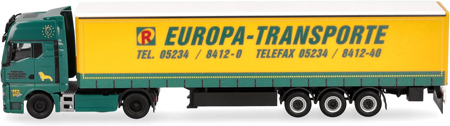 Detalle 2 de Herpa MAN TGX GX z naczepą plandekową Rubart Europa-Transporte 1:87