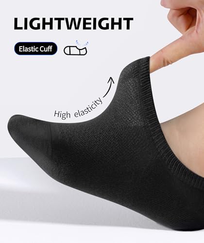 Thumbnail 3 de CLOSEMATE Calcetines invisibles de verano para hombre y mujer (6 pares, tobilleros) - algodón transpirable y antideslizantes