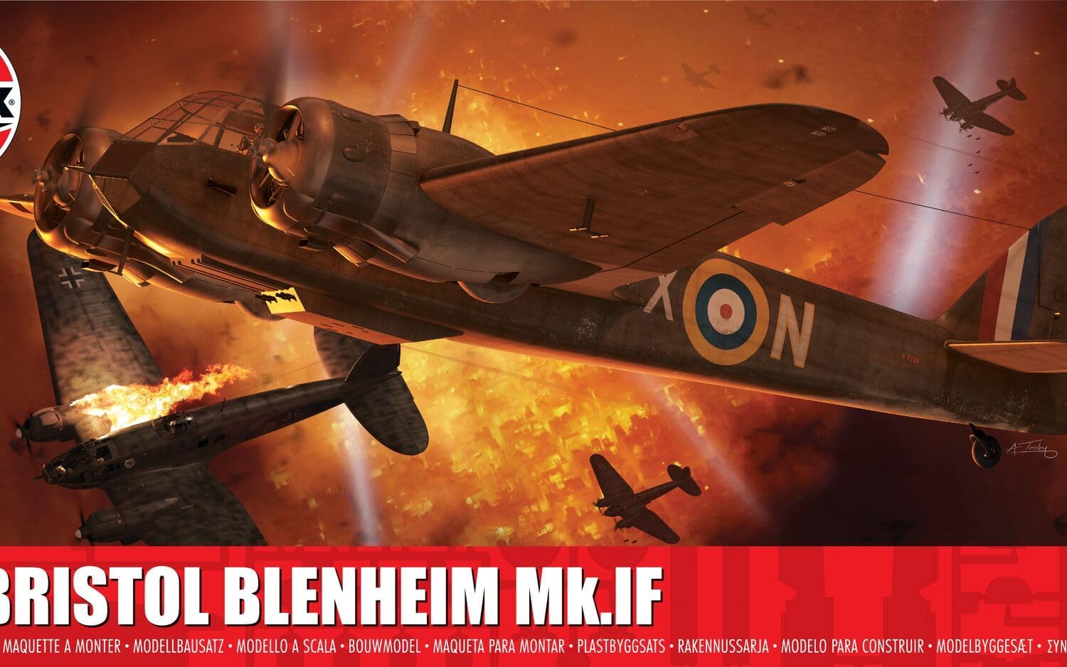 Detalle 2 de Airfix A04059 Bristol Blenheim Mk.IF 1:72 Model Kit