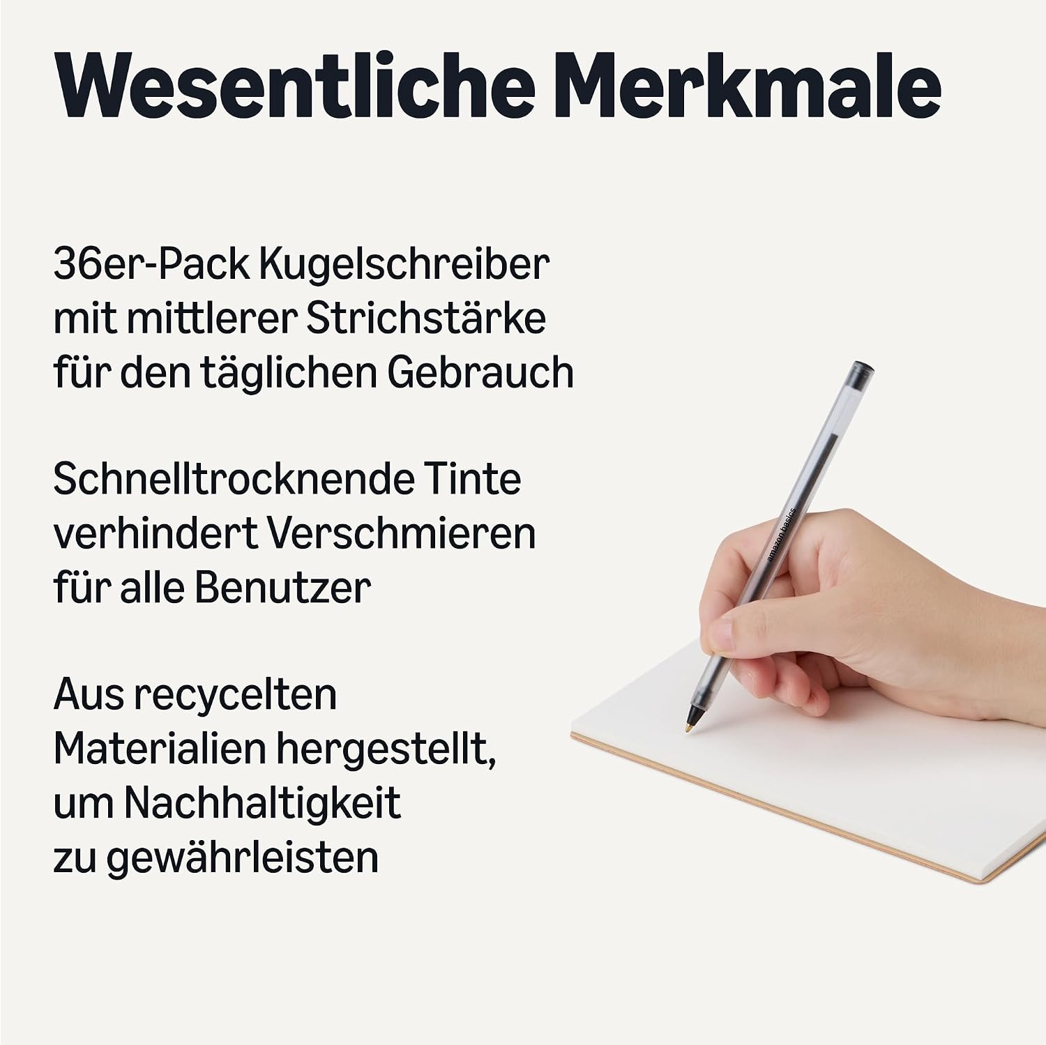 Detalle 2 de Amazon Basics Ballpoint Pens 36er Pack 1,0 mm