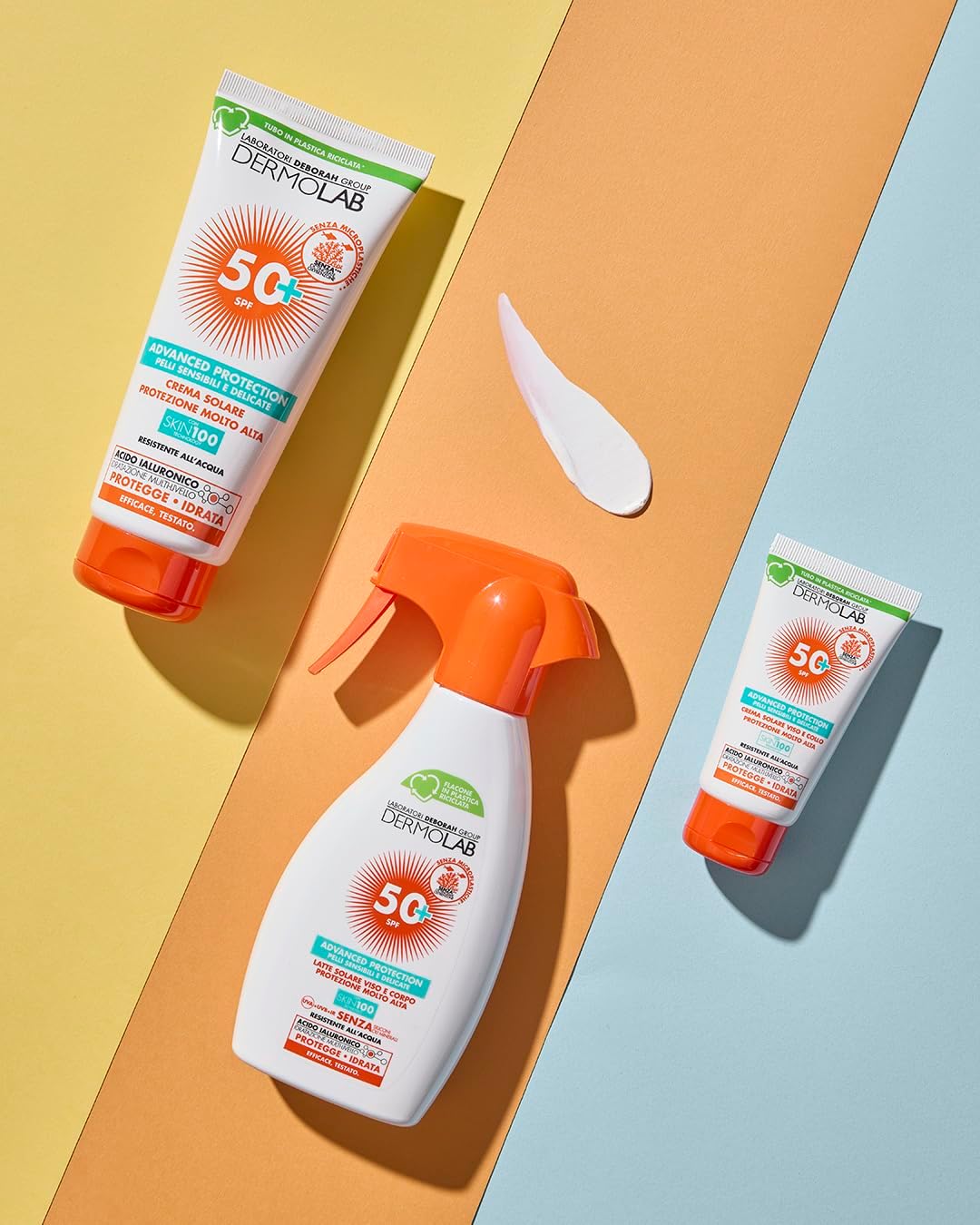 Thumbnail 2 de Dermolab Crema Solare Viso e Corpo SPF 50+ per Pelli Chiare e Delicate – Resistente all'Acqua, 200 ml