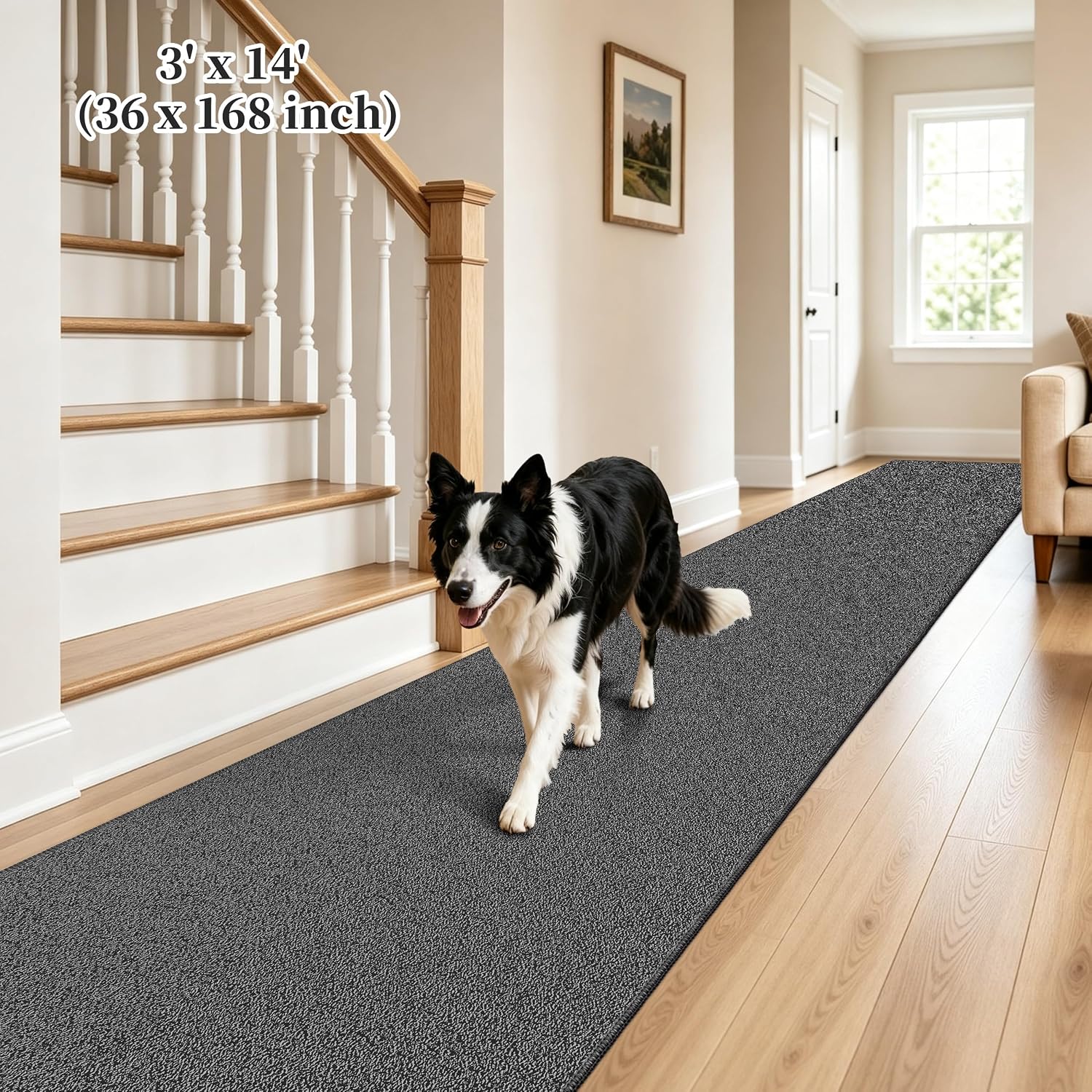 Thumbnail 1 de TTelephant Sky 3' x 14' Waterproof Runner Rug with Non-Slip Silicone Backing