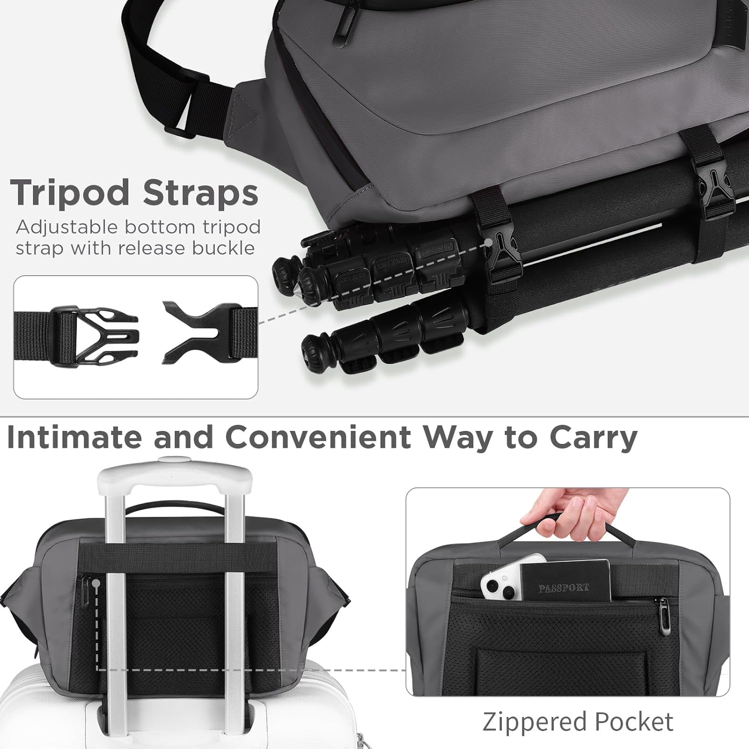 Thumbnail 4 de TAAOKA Camera Sling Bag for DSLR 1