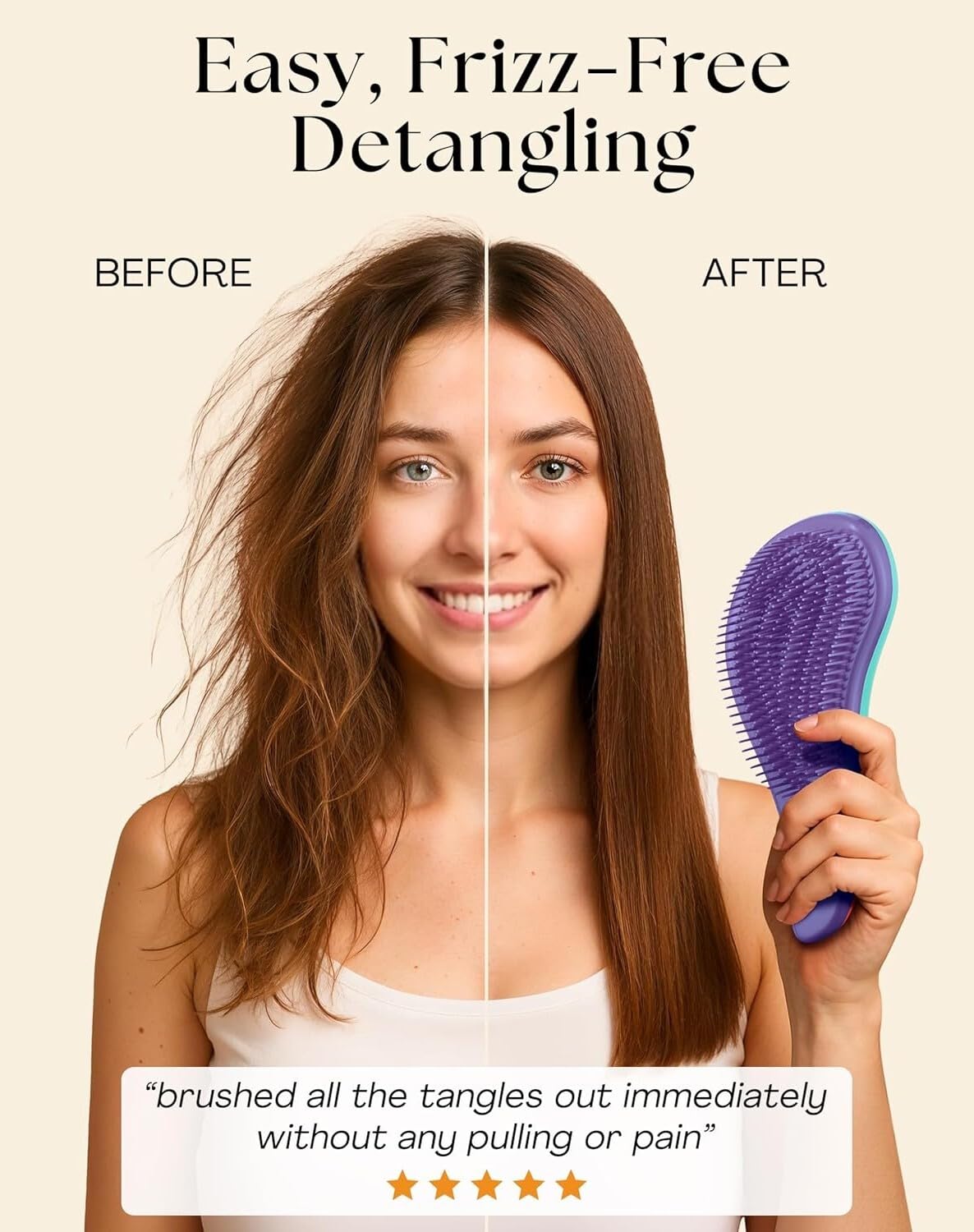Detalle 2 de Lily England Detangler 400 bristles 💇♀