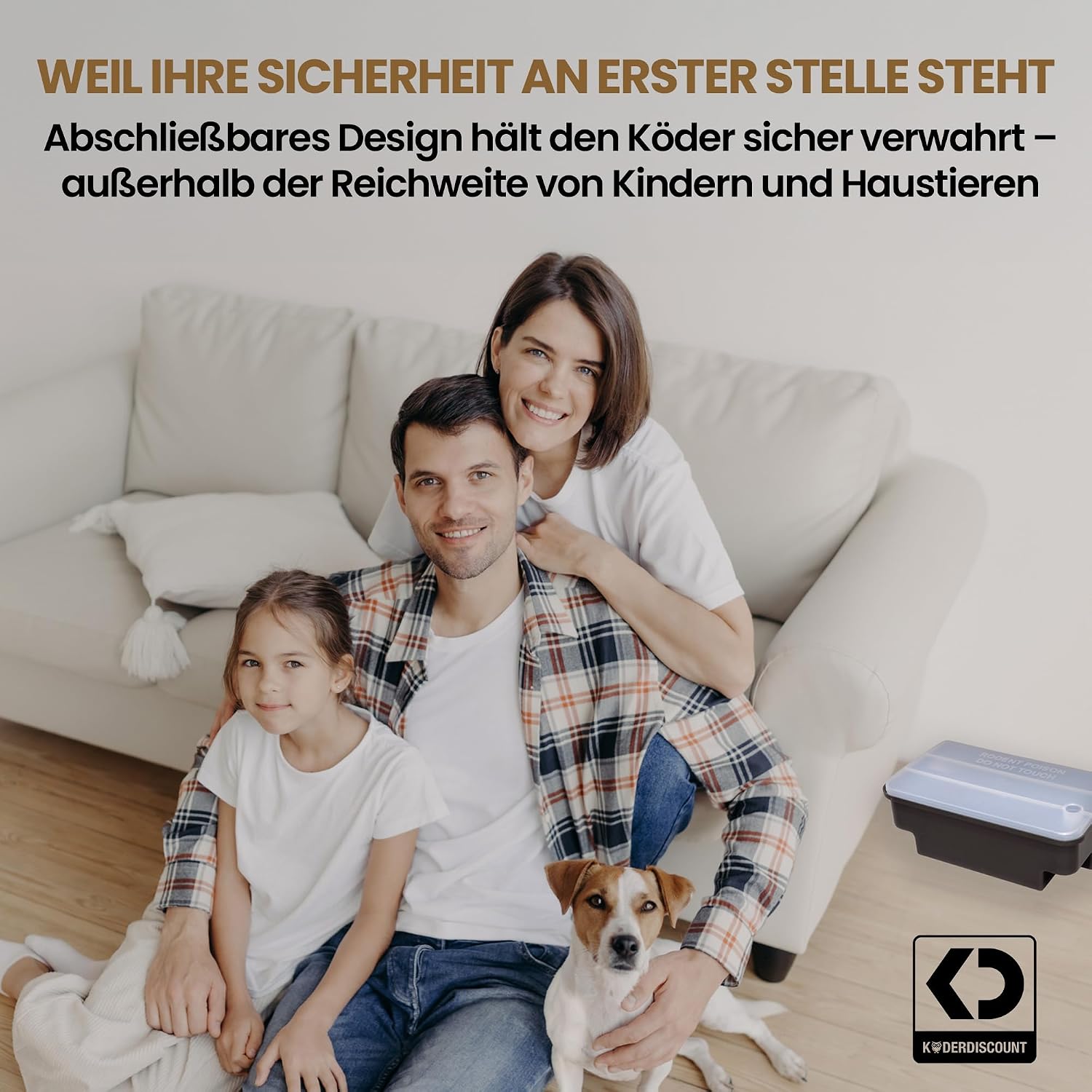 Thumbnail 6 de Köder-Discount Rattenfalle für Giftköder – 4 abschließbare Köderboxen mit klarem Deckel