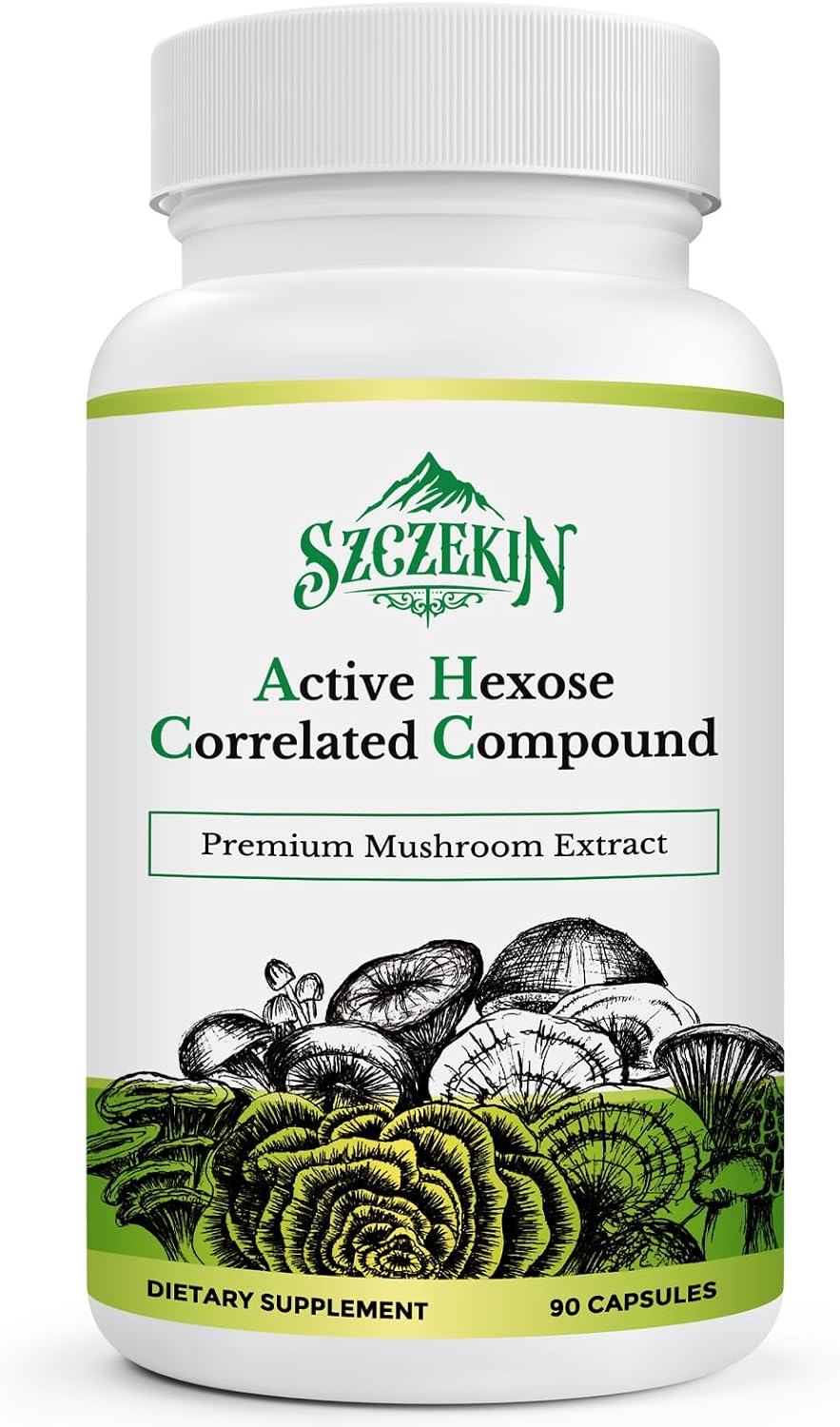 Detalle de SZCZEKIN AHCC Mushroom Supplement 1500 mg