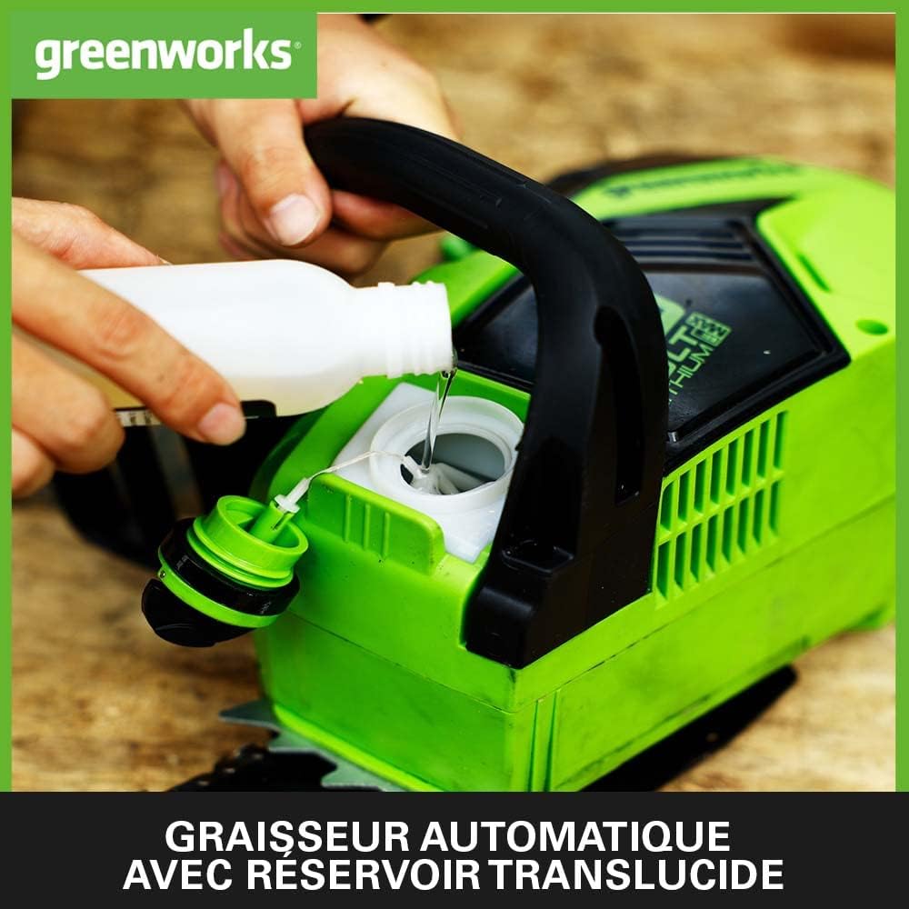 Detalle 2 de Greenworks GD40CS18 tronçonneuse 40 cm 🪚