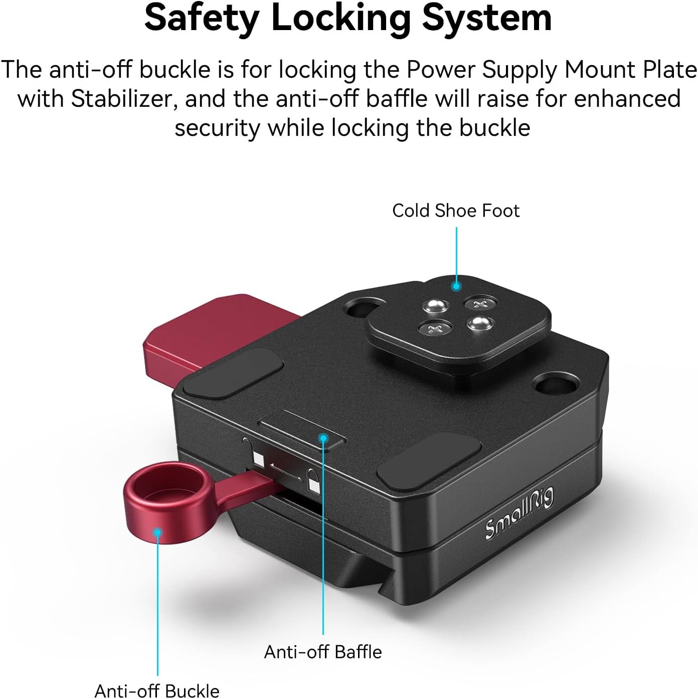 Thumbnail 4 de SMALLRIG 4189 Mini V Mount Battery Plate 55 mm