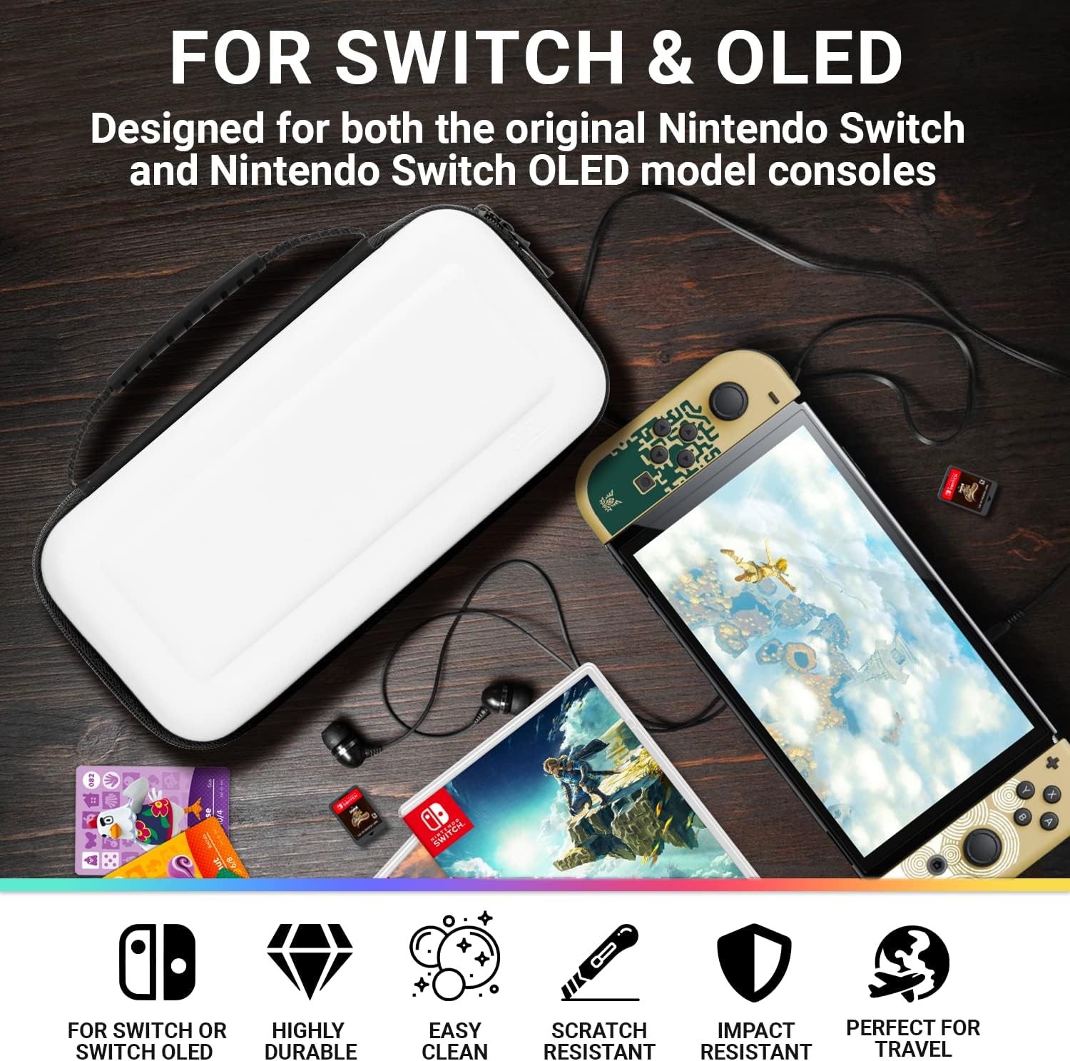 Detalle de Orzly Carry Case for Nintendo Switch OLED 7-inch