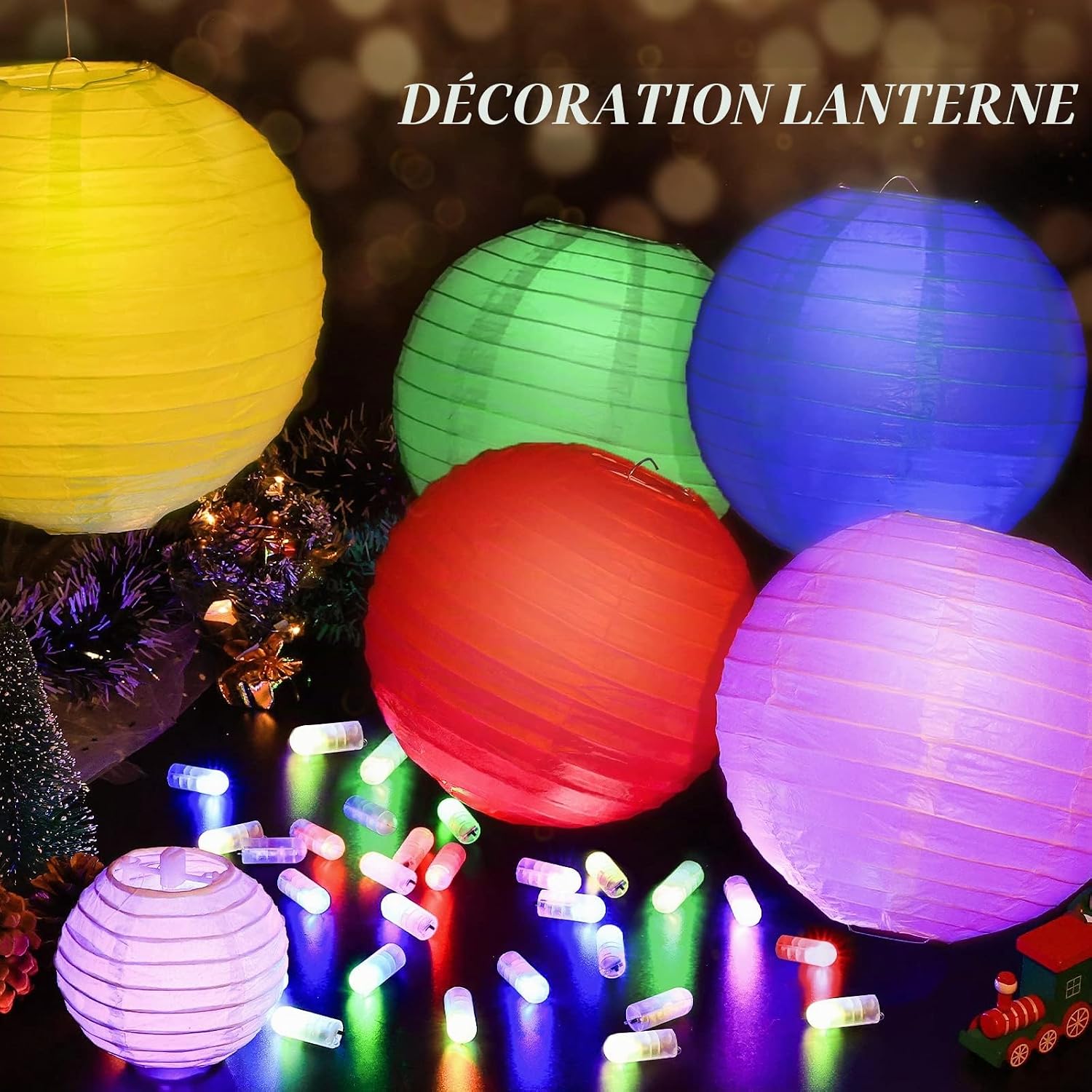 Thumbnail 6 de Yizhet mini-ledlampjes voor ballonnen, 30 stuks met kleurrijk licht en haakje
