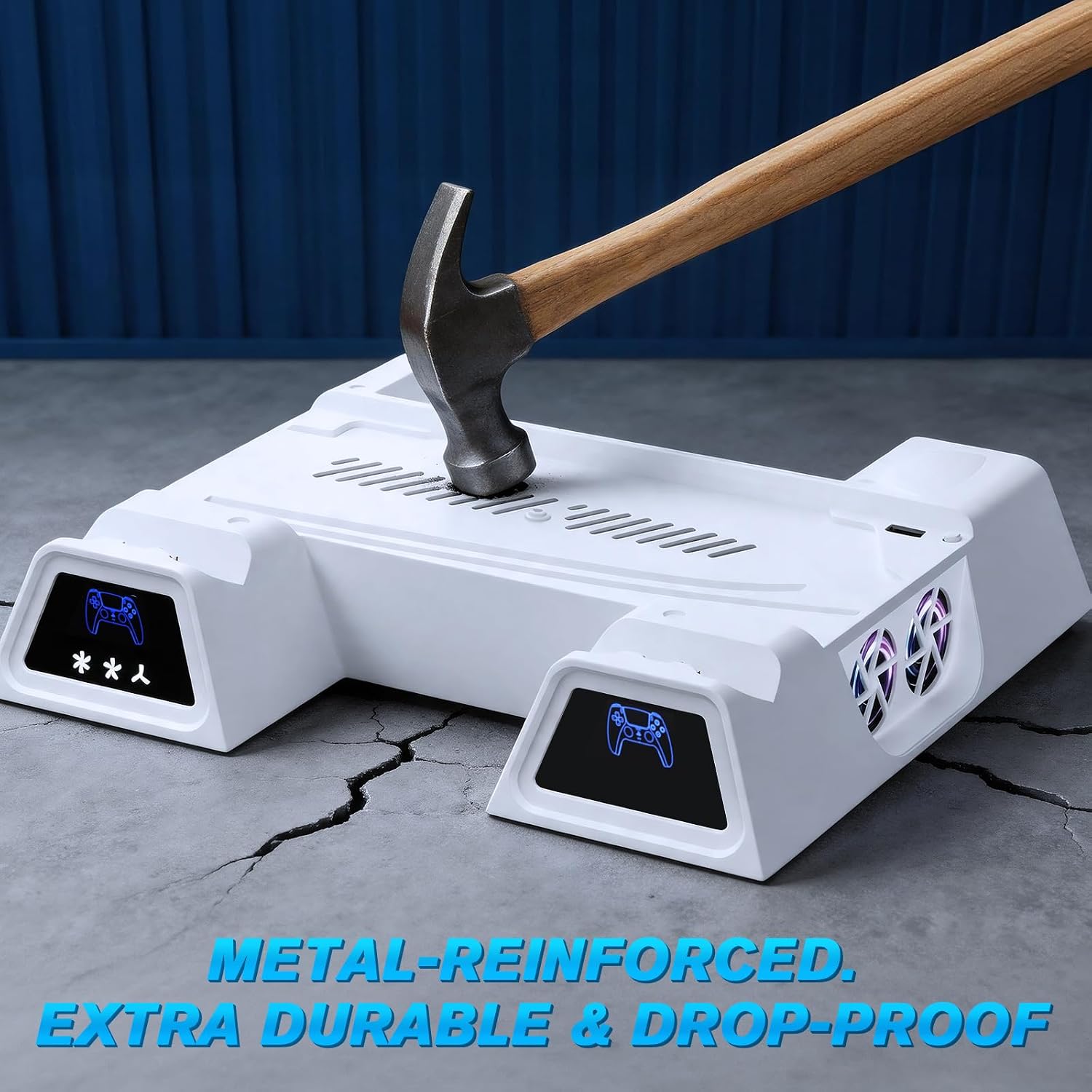Thumbnail 6 de LENISUOLE PS5/Slim/Pro Stand and Cooling Station with Dual Controller Charging & Headset Holder