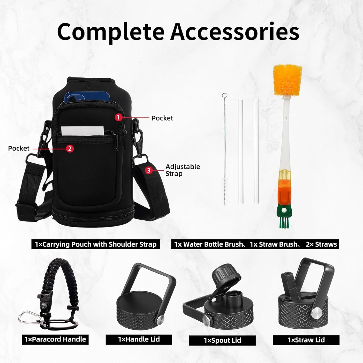 Thumbnail 5 de YONICOER Insulated Water Bottle 64oz, triple-wall 🥤