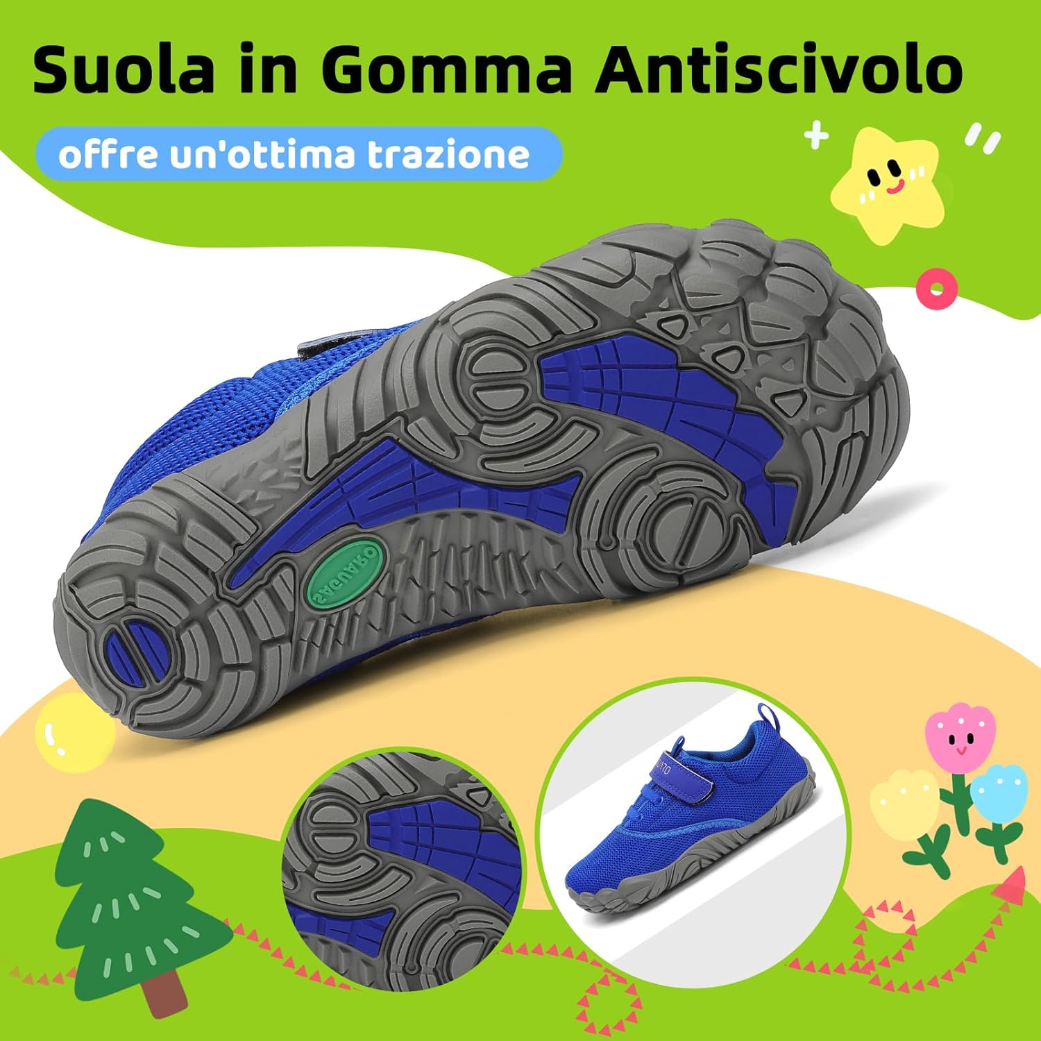 Thumbnail 4 de SAGUARO Bambini Scarpe Barefoot Morbide e Leggere – Taglie 24–36