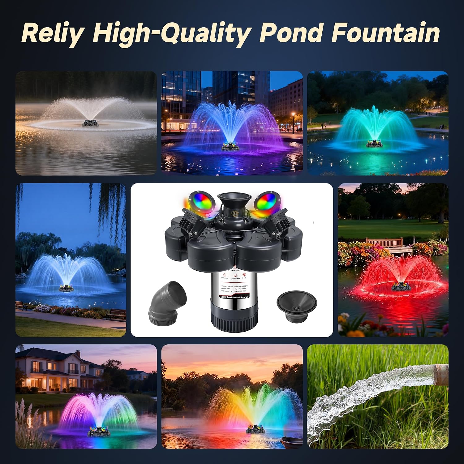 Detalle 2 de RELIY Pond Fountain 1HP
