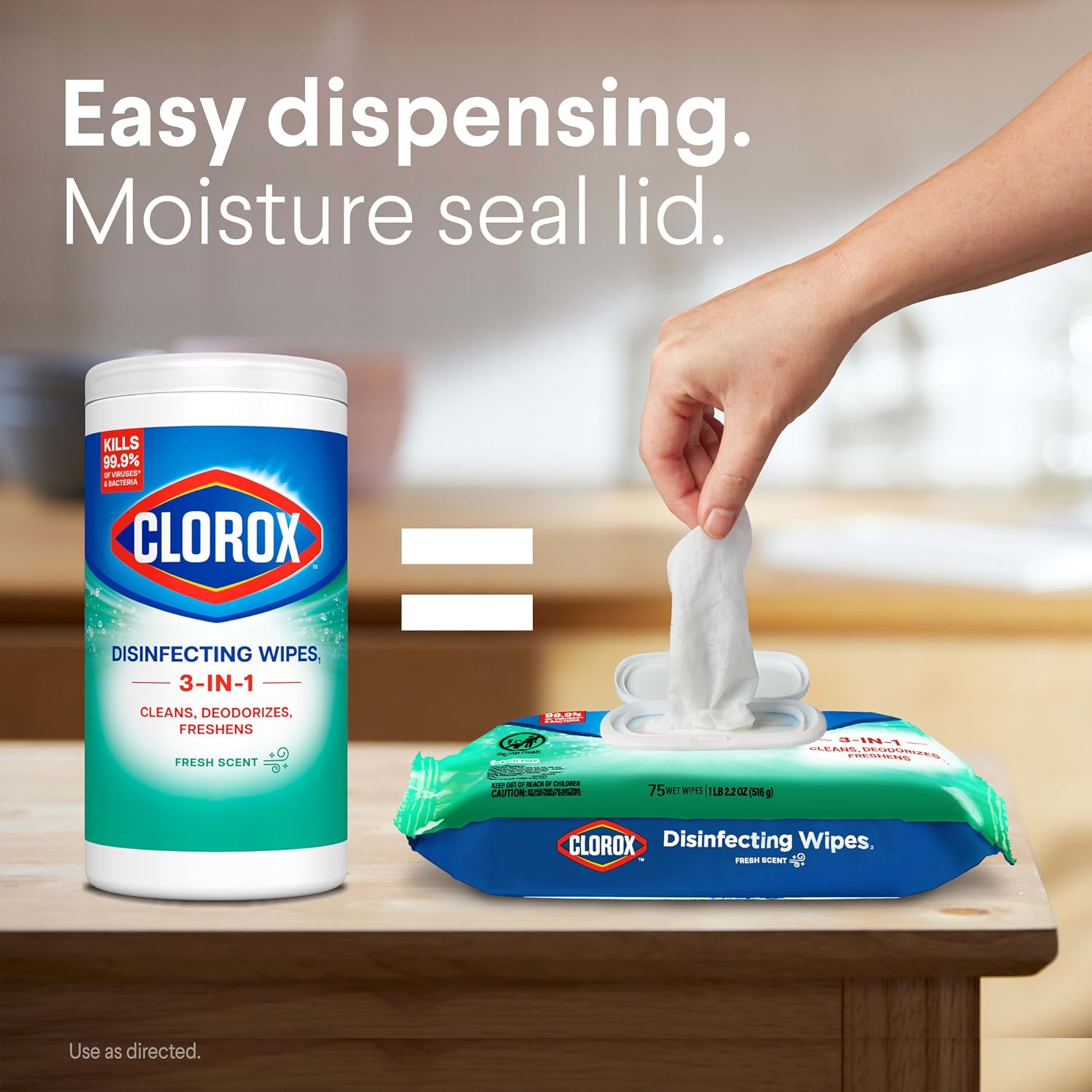 Thumbnail 3 de Clorox Disinfecting Wipes, Fresh Scent – 75 Count, 3 Pack