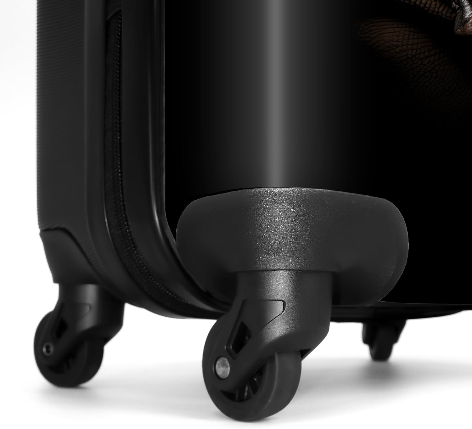 Detalle 2 de NoBoringSuitcases.com Maleta de Cabina Rinoceronte 🦏 10kg Negros