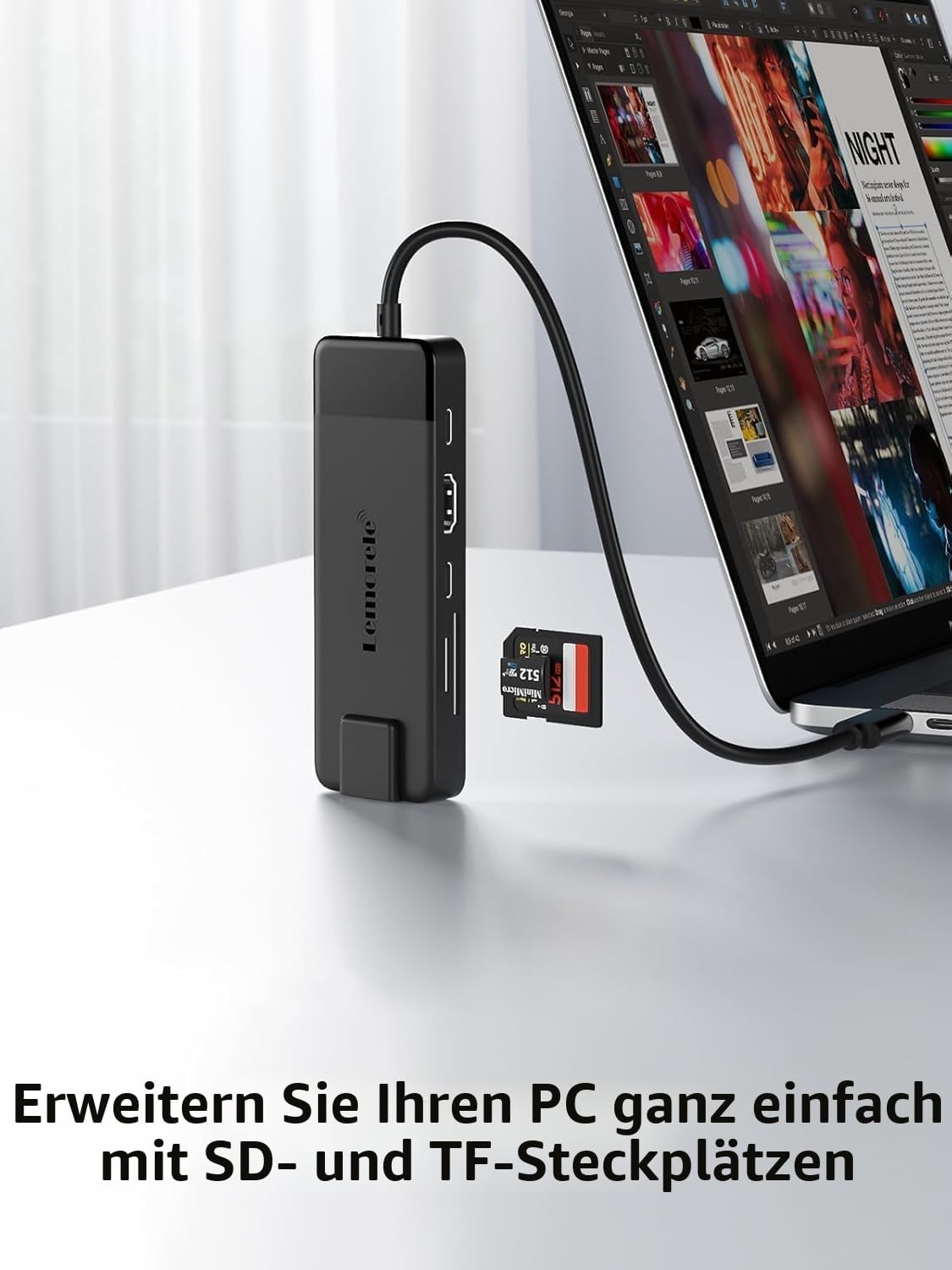 Thumbnail 5 de Lemorele USB-C Dockingstation 10-in-1 (2025 Upgrade) mit Gigabit-Ethernet, 4K-HDMI und 100 W PD