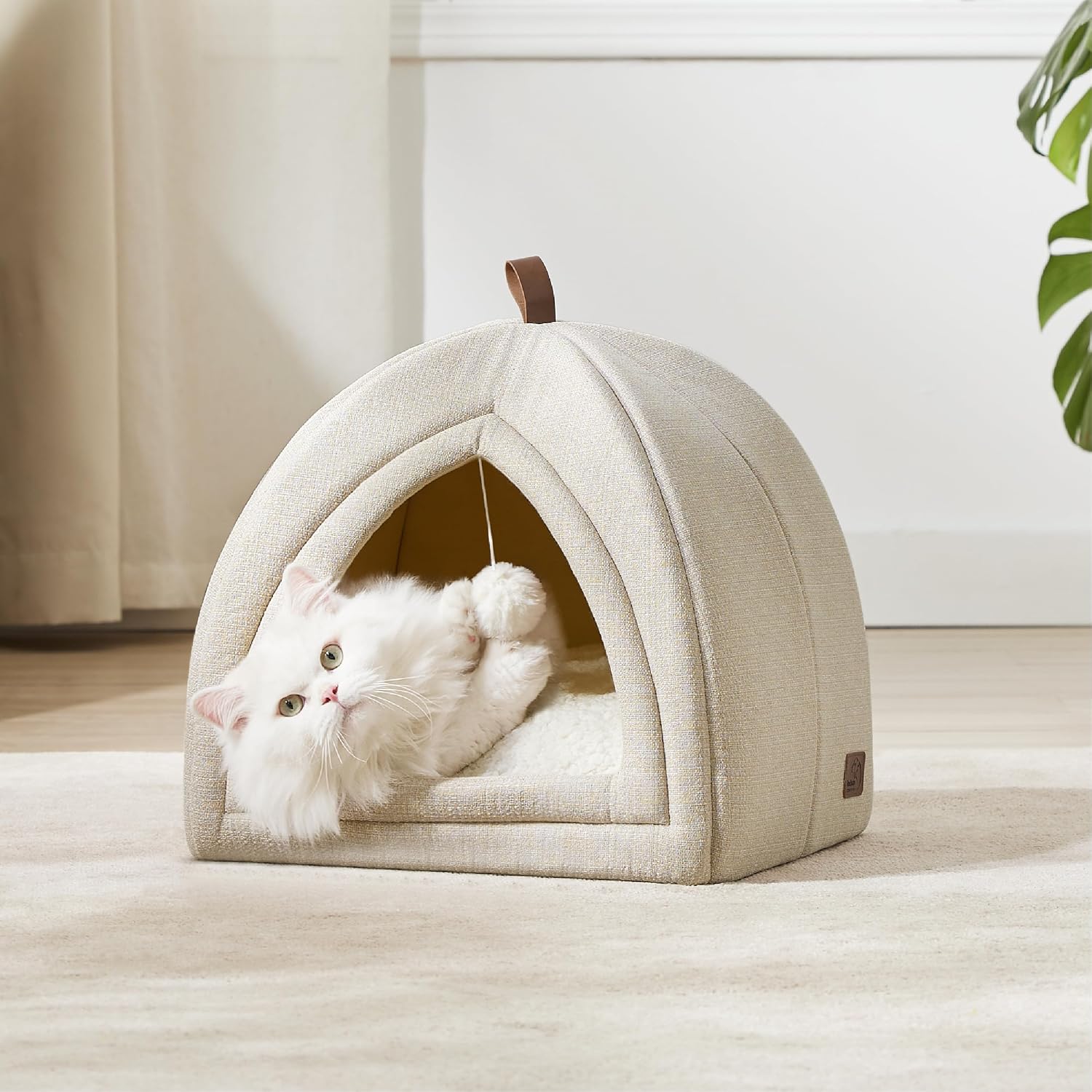 Detalle de Bedsure Cat Cave Bed Igloo 40x40x40cm
