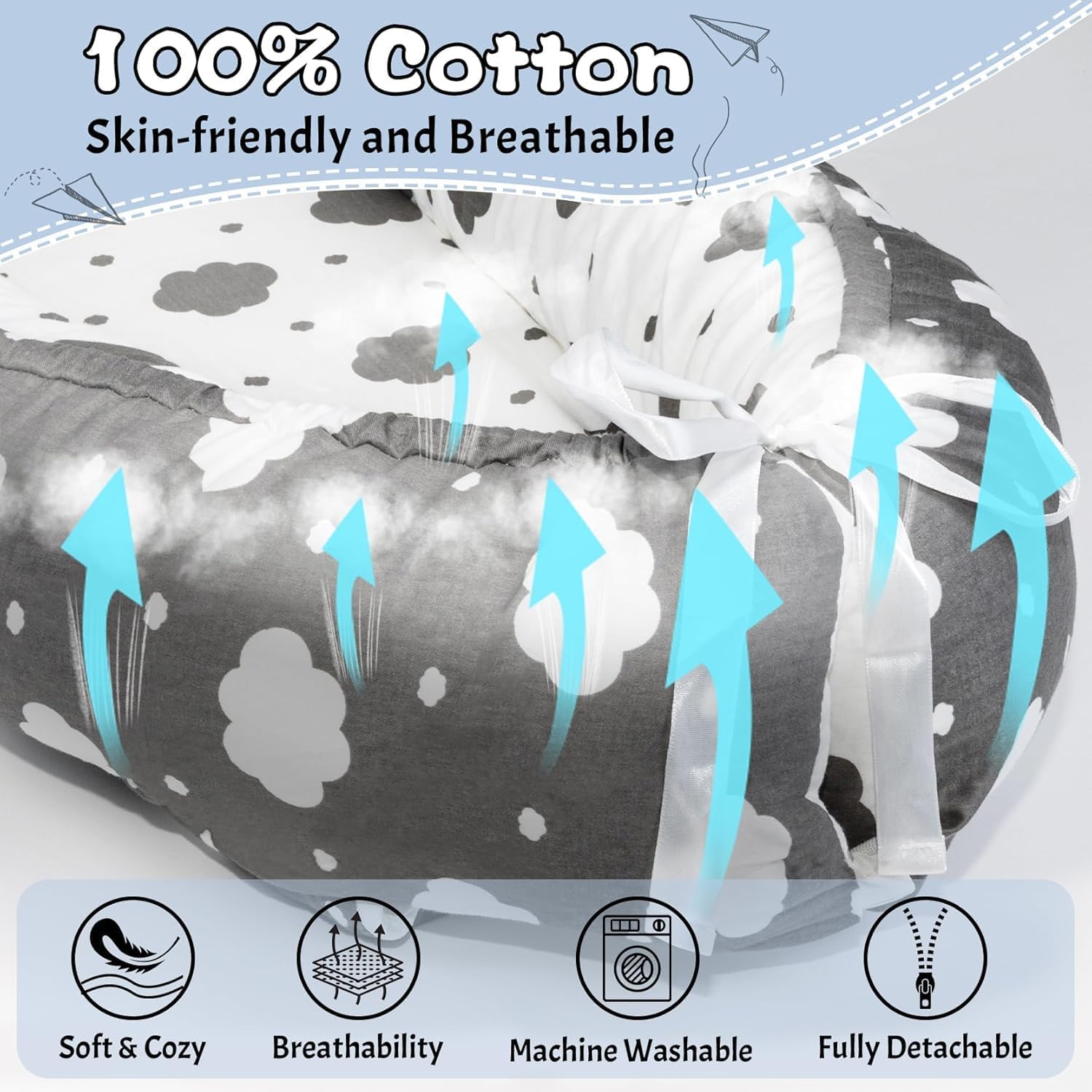 Thumbnail 1 de Baby Nest Pod Newborn Lounger 0–24 months