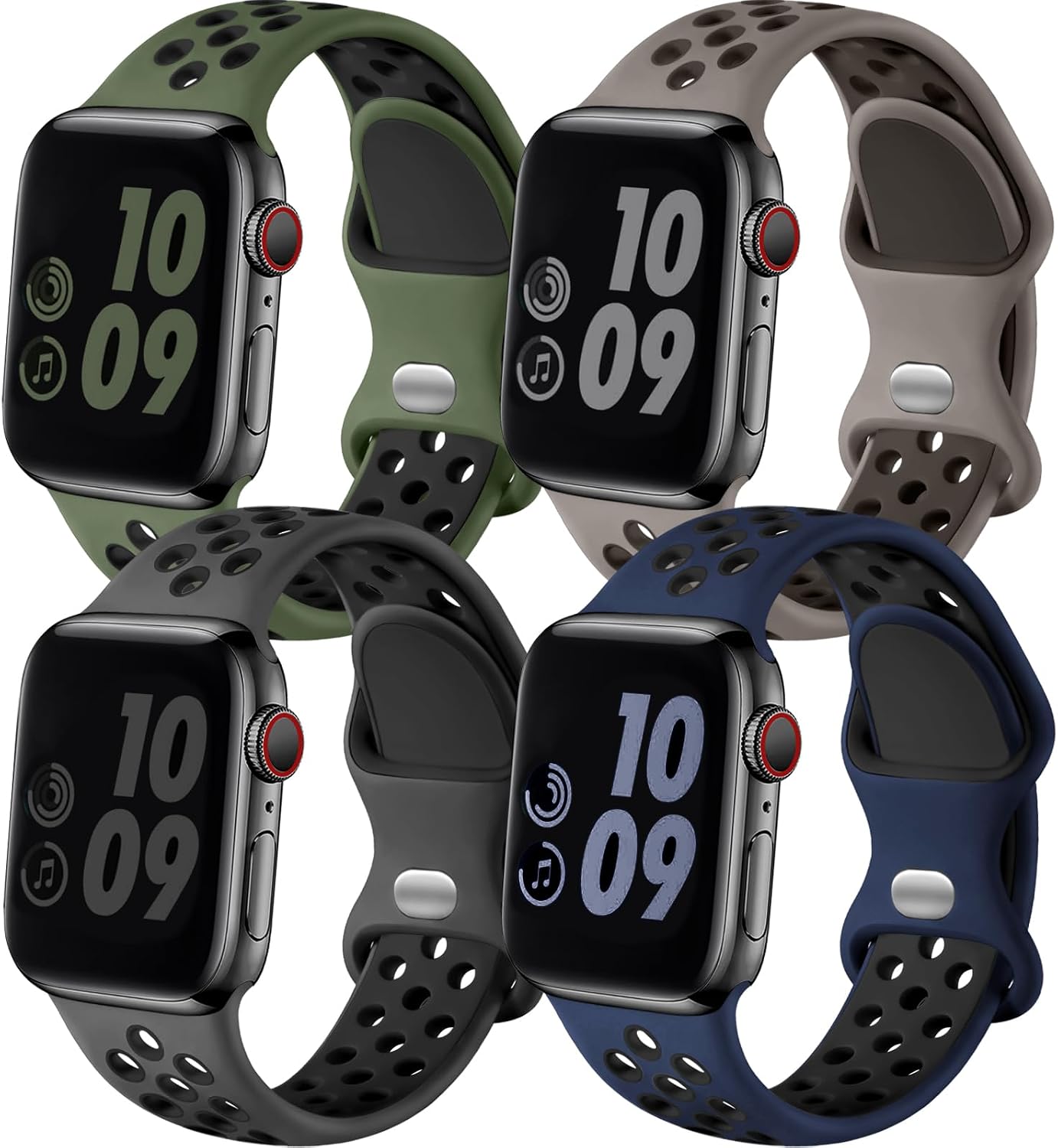Detalle de Adorve Apple Watch Sport Bands 4-Pack