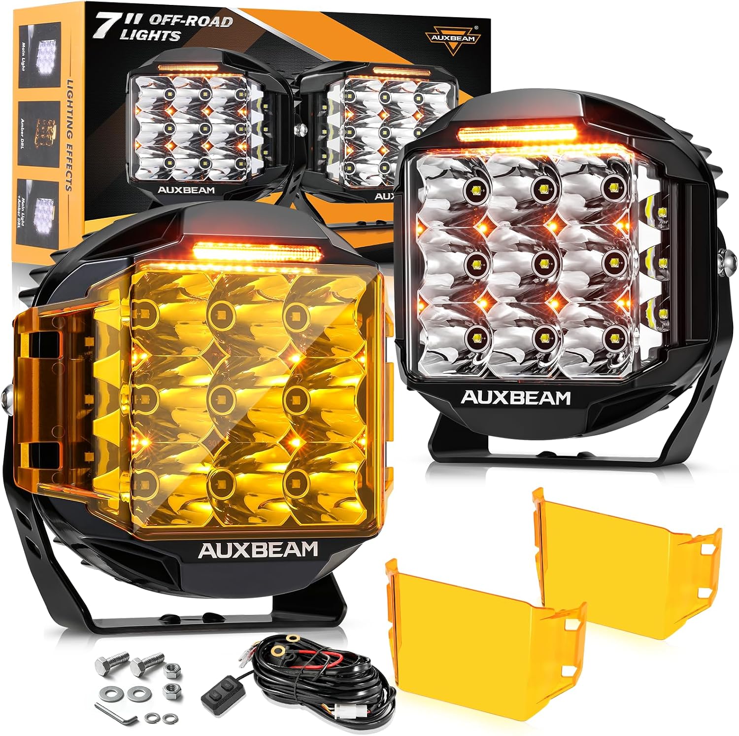 Detalle de Auxbeam 7inch 228W Round LED Pod 26100LM