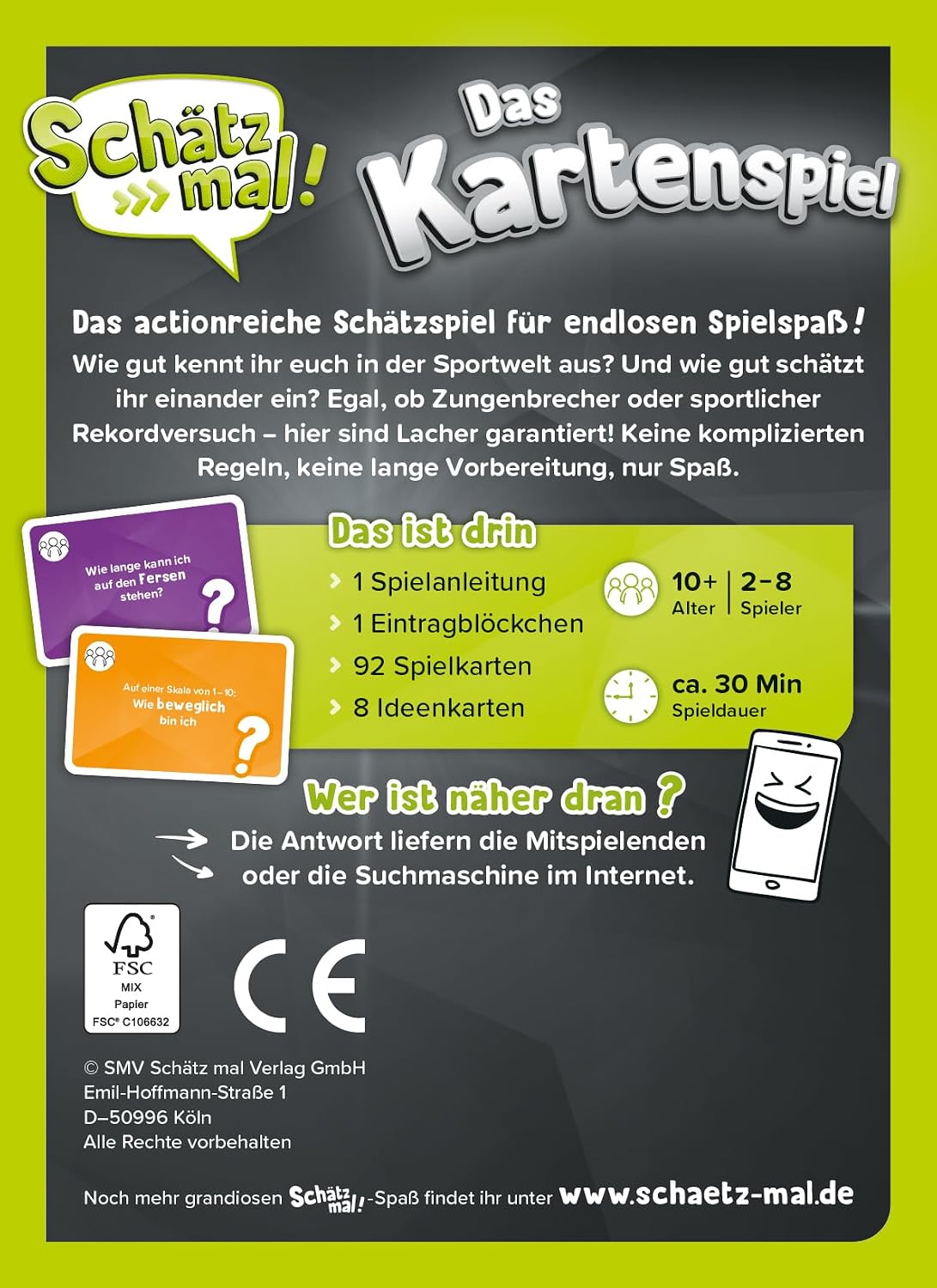 Detalle 2 de Schätz mal Das Kartenspiel Action