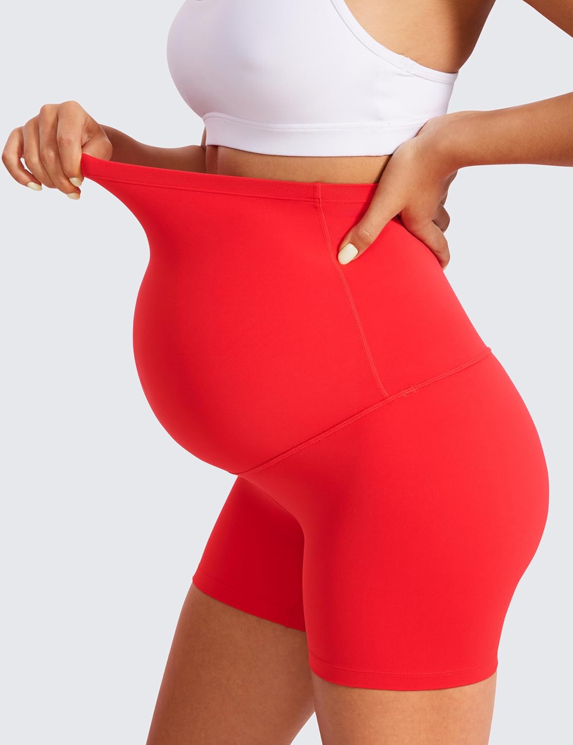 Detalle de Short de maternité CRZ YOGA Butterluxe 15 cm – yoga, post-partum et entraînement