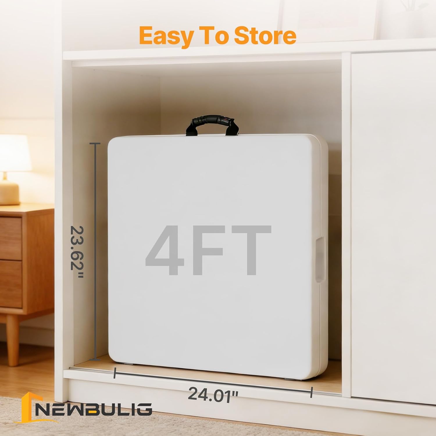 Detalle 1 de NEWBULIG Folding Table 4 ft