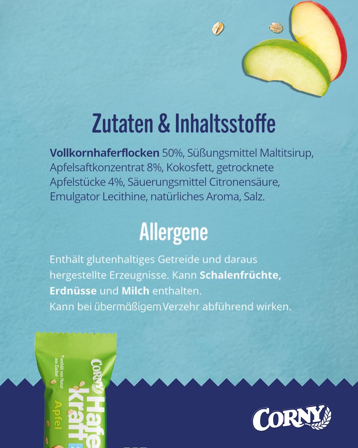 Thumbnail 4 de Corny Haferkraft Zero Apfel 48×35g 121 kcal