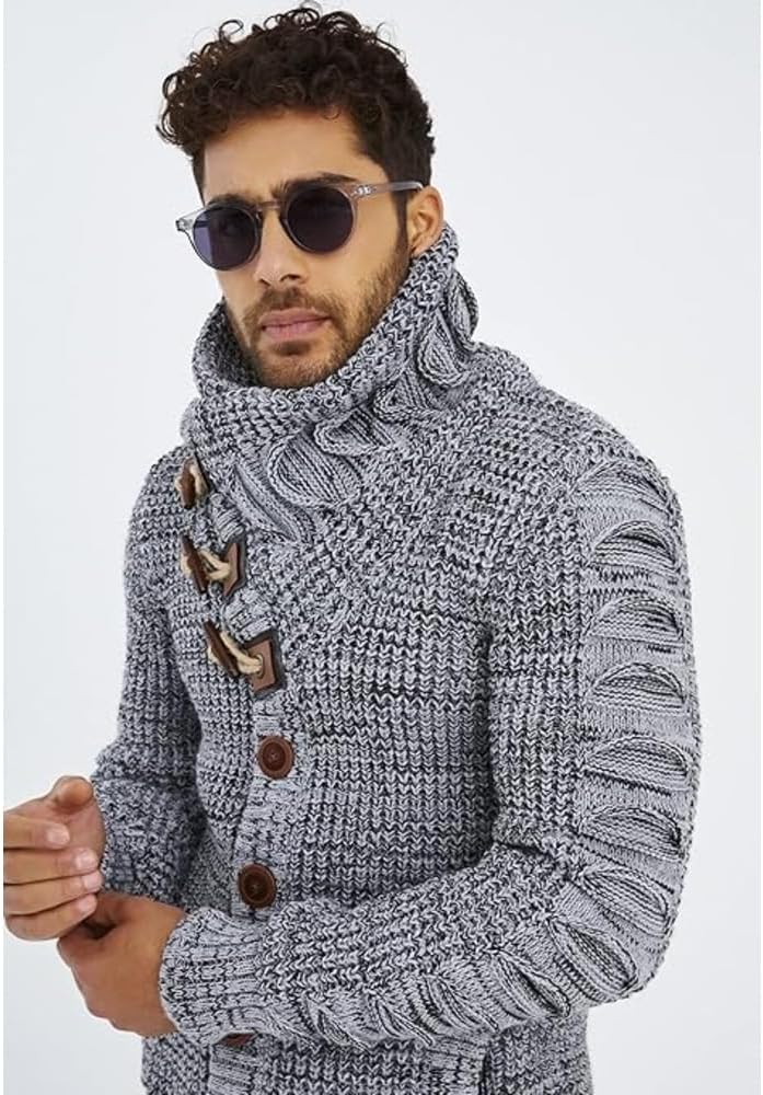 Thumbnail 3 de Leif Nelson LN-5575 Maglione Uomo con Collo a Scialle