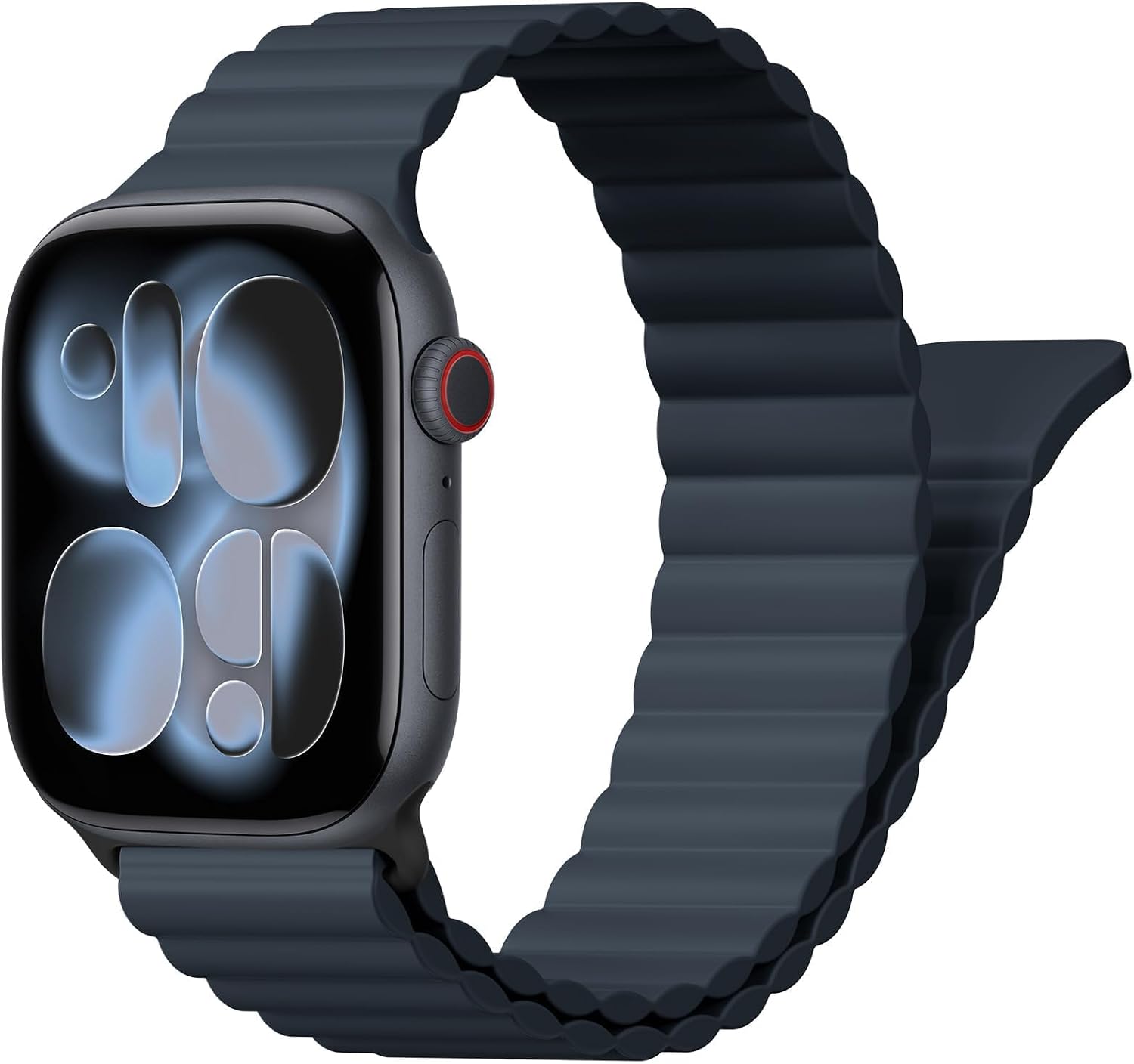 Detalle de Magnetic Sport Bands for Apple Watch – Silicone Loop Strap, 40/38mm to 49mm, Magnetic Closure