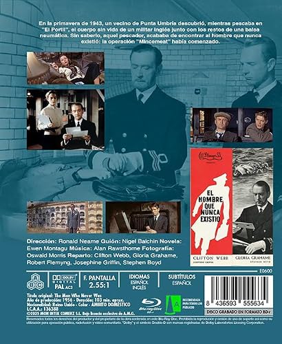 Thumbnail 1 de El hombre que nunca existió BdR (The Man Who Never Was) [Blu-ray] — Llamentol