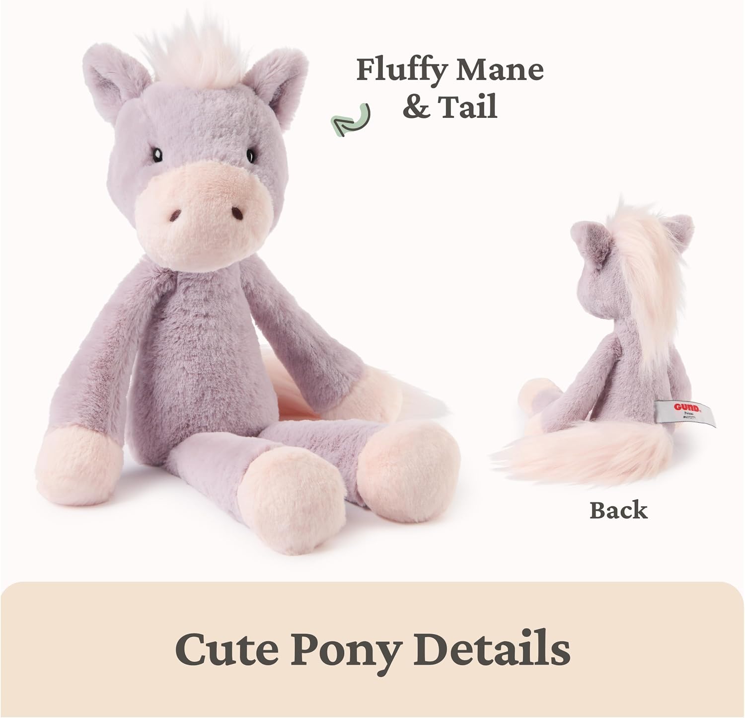 Thumbnail 4 de GUND Penni Pony 15" Plush