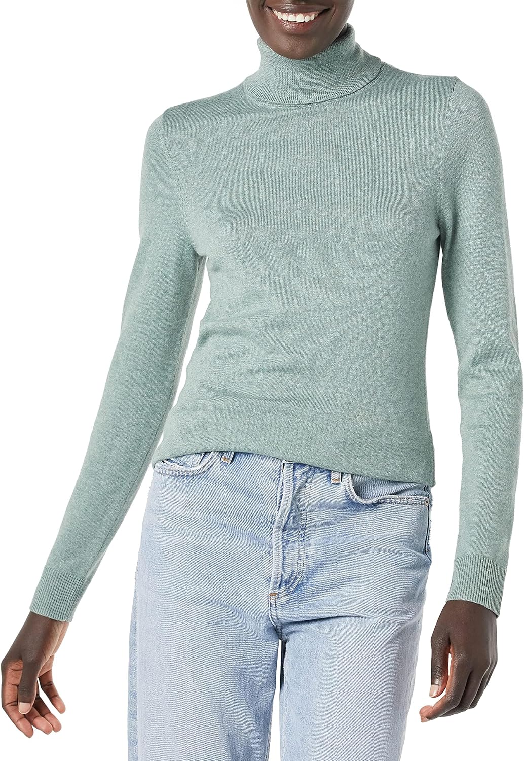 Thumbnail 6 de Leichter Rollkragenpullover für Damen mit Baumwollmischung – Amazon Essentials, klassischer Schnitt (auch in Übergröße)