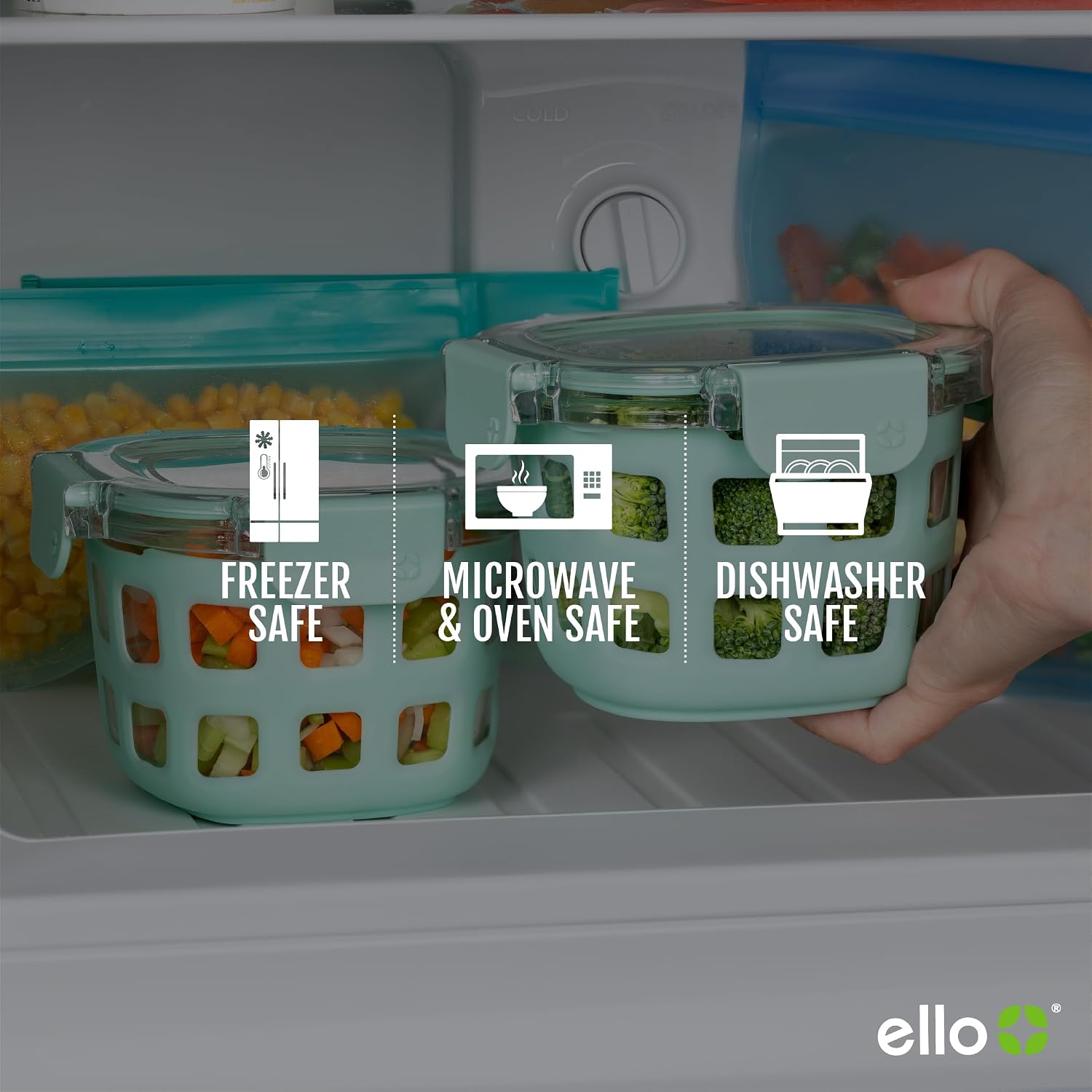 Thumbnail 4 de Ello Duraglass Glass Meal Prep Sets โ Leak-Proof Containers ๐ฑ