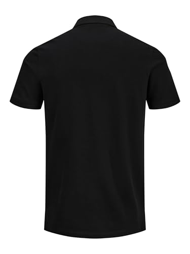 Thumbnail 6 de JACK & JONES Jjepaulos Polo de piqué entallado para hombre en negro (M)