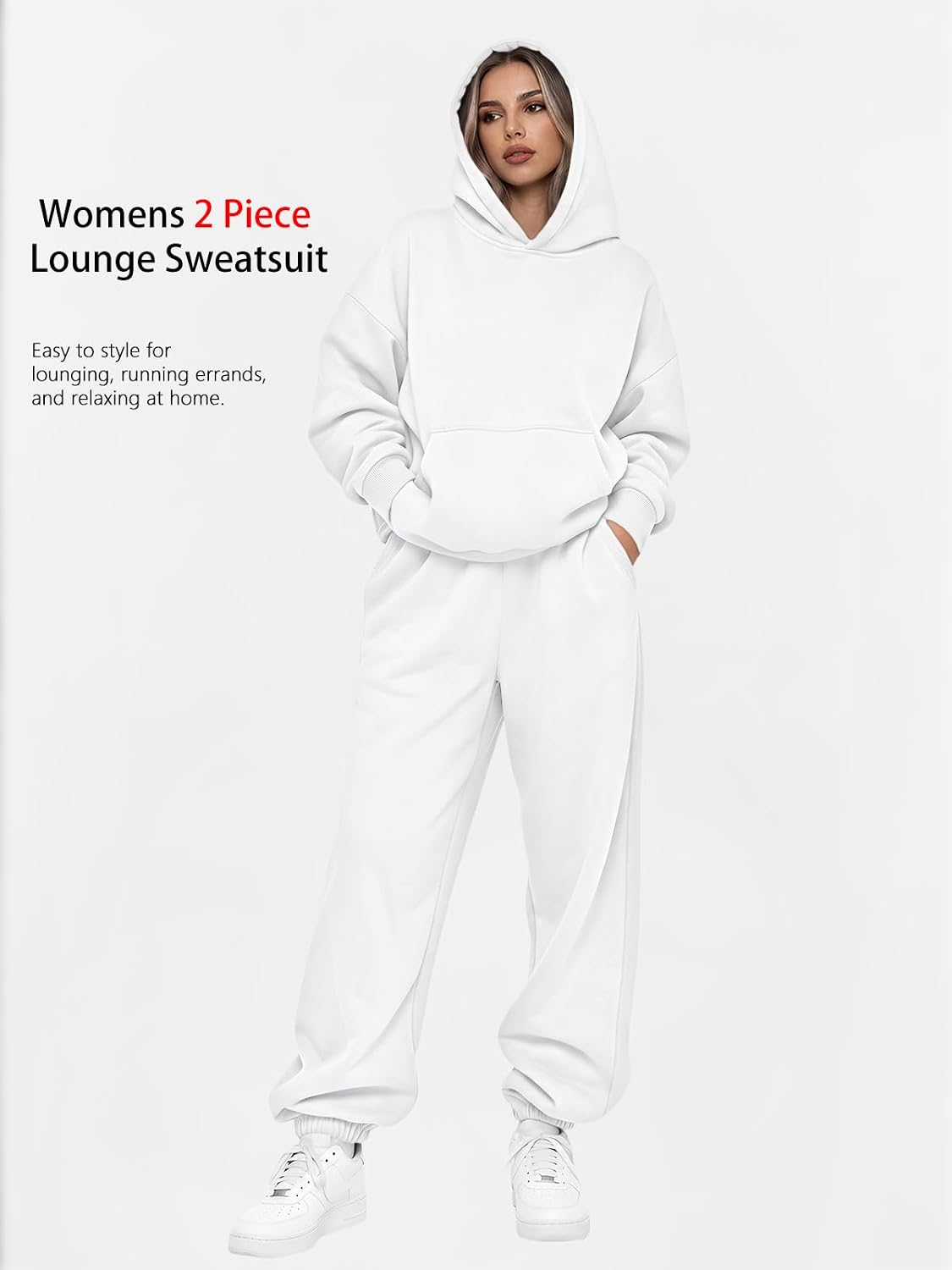 Thumbnail 1 de AUTOMET Womens 2 Piece Outfits Lounge Hoodie Sweatsuit Sets Plus Size Fall Fashion