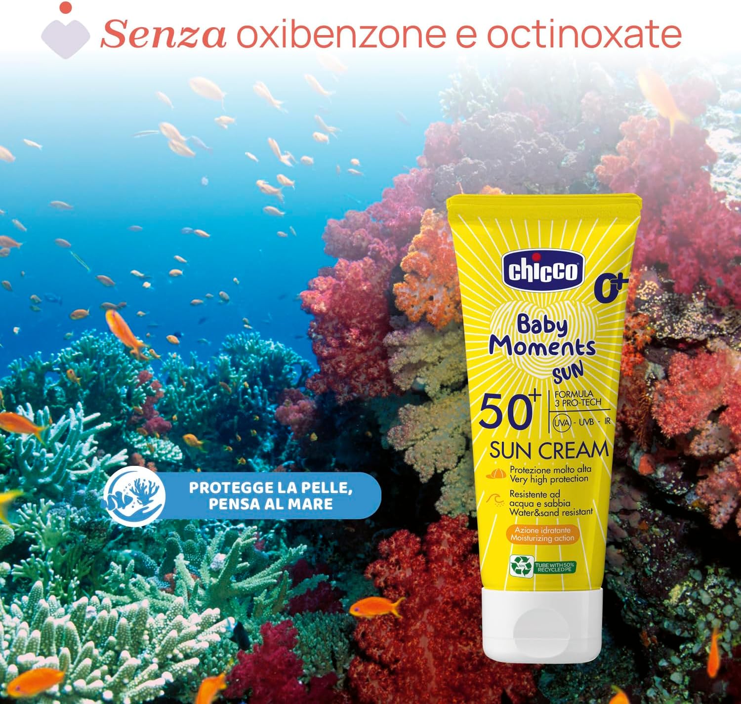 Thumbnail 2 de Chicco Crema Solare SPF 50+, per bambini – protezione alta, resistente all'acqua, 75 ml