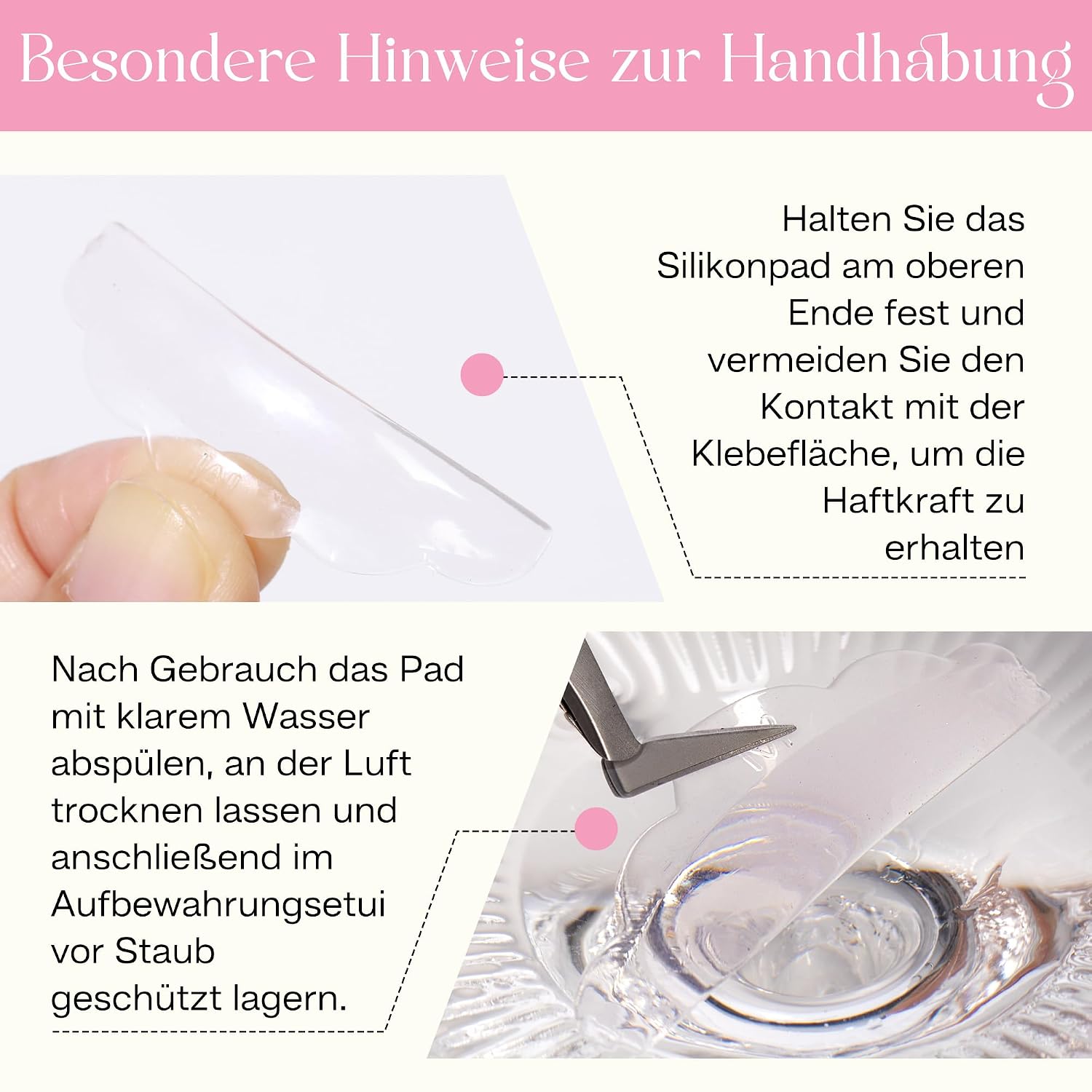 Thumbnail 6 de CALAILIS Selbstklebende Silikon Wimpernlifting Pads – 5 Größen, wiederverwendbar