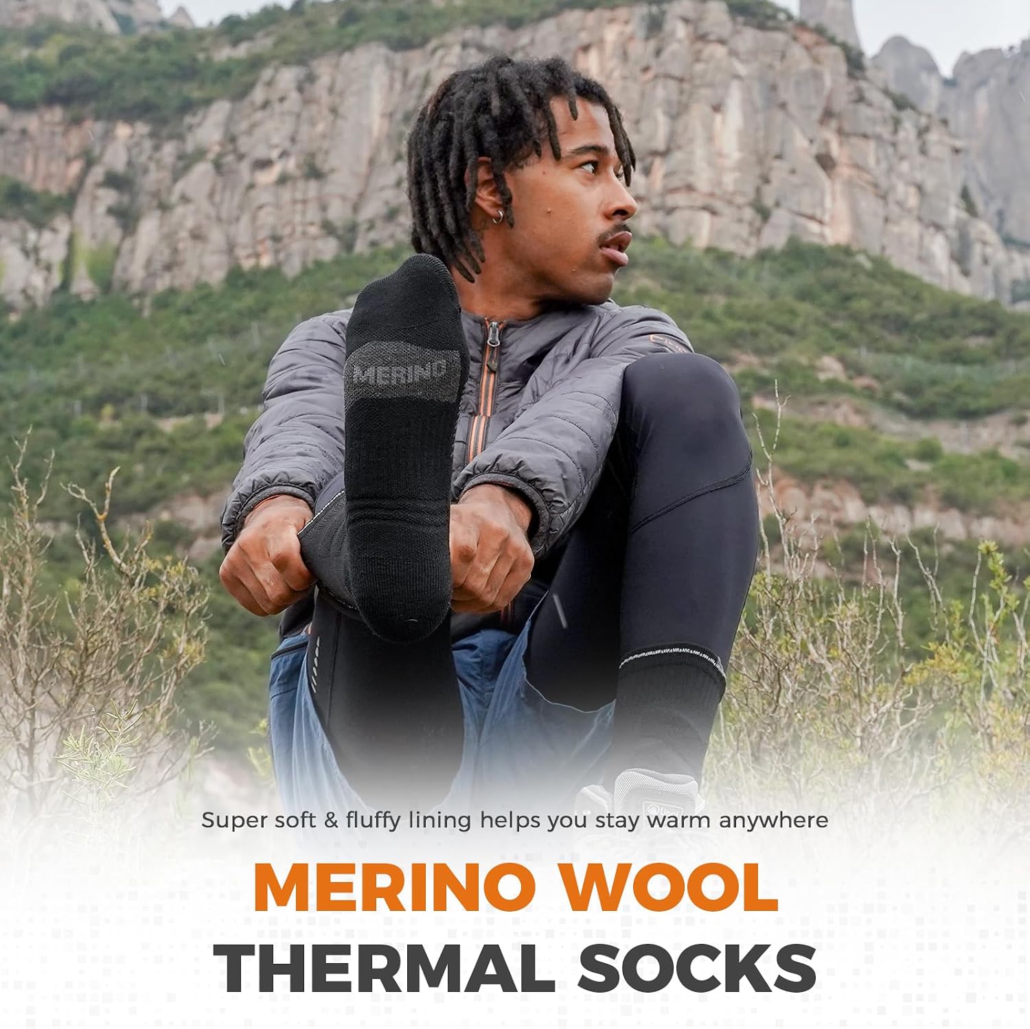 Thumbnail 1 de Merino Wool Thermal Walking Hiking Socks