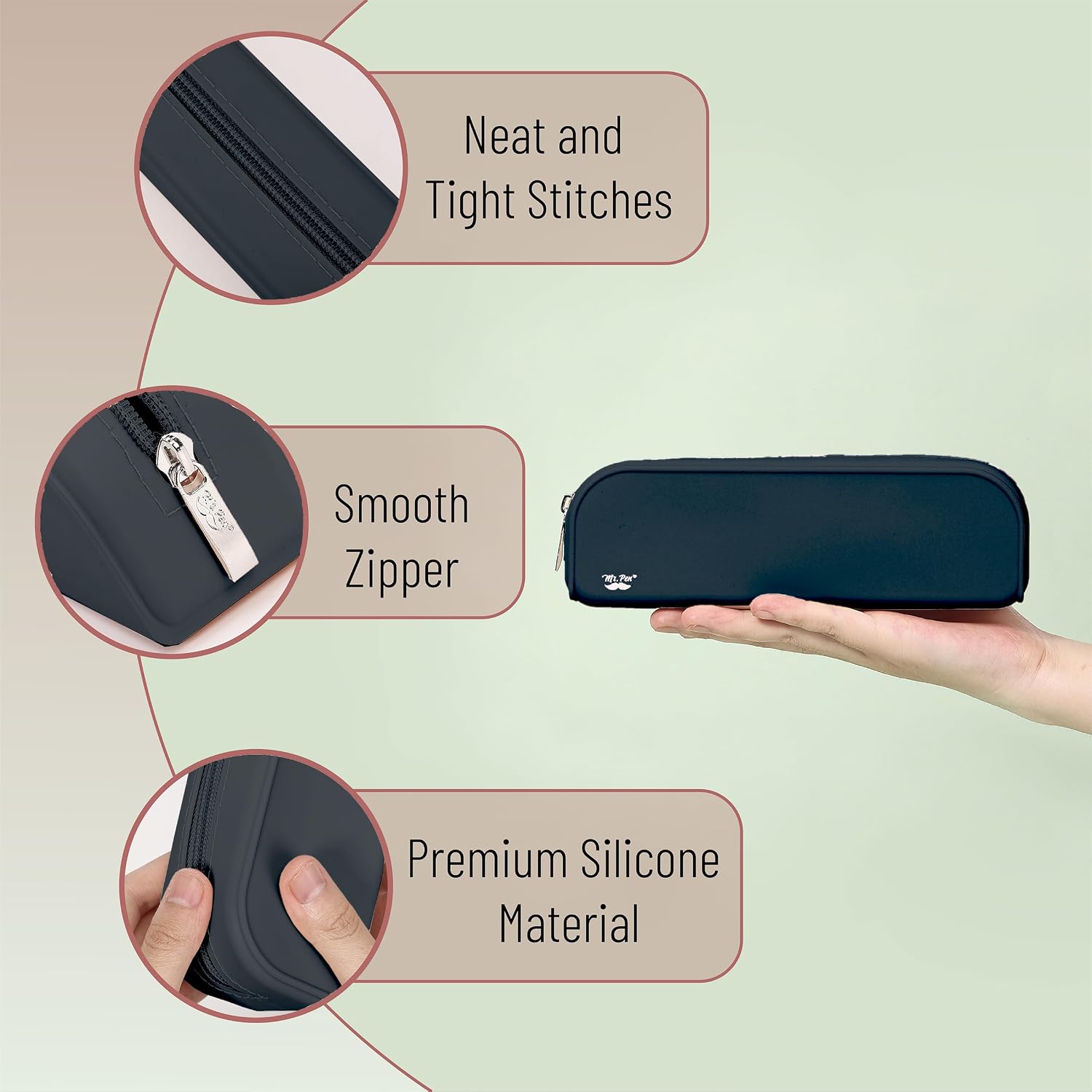 Detalle de Mr. Pen Silicone Pencil Case