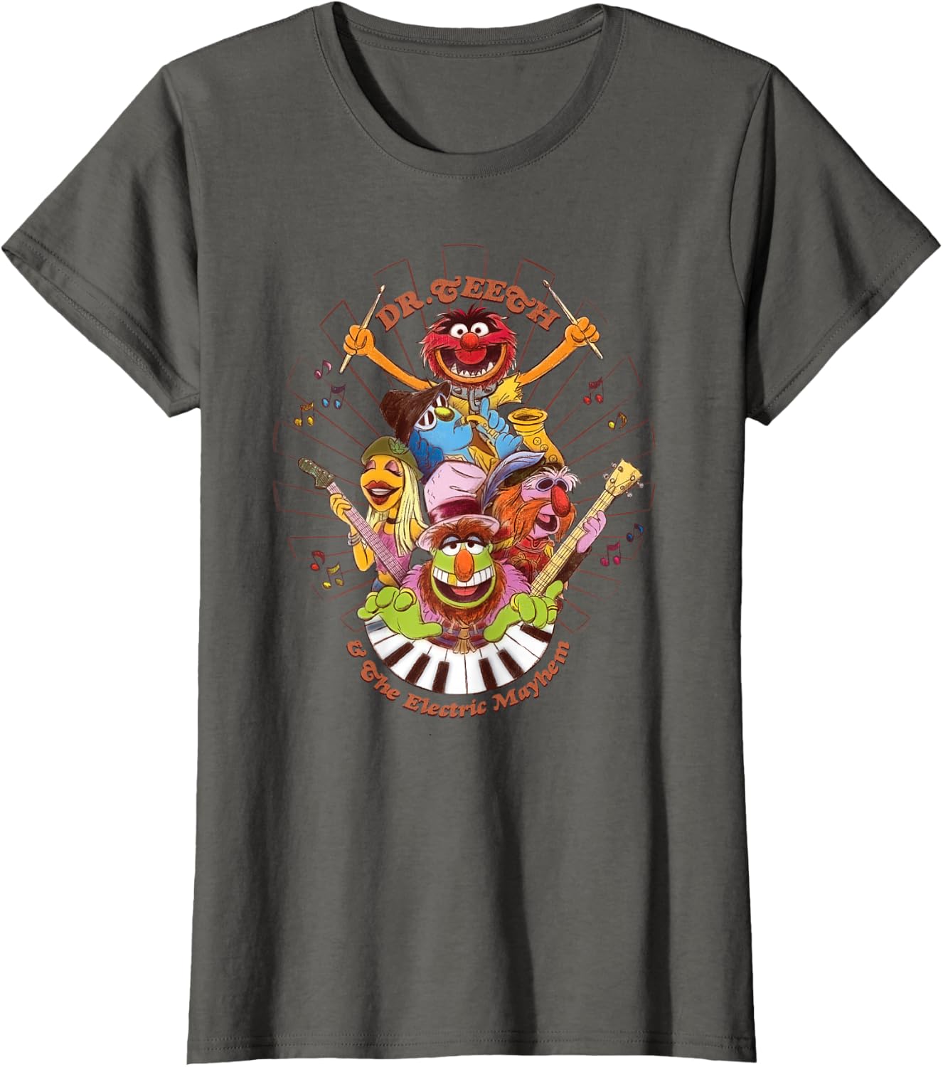 Detalle 1 de Disney The Muppets Dr Teeth & Electric Mayhem T‑Shirt