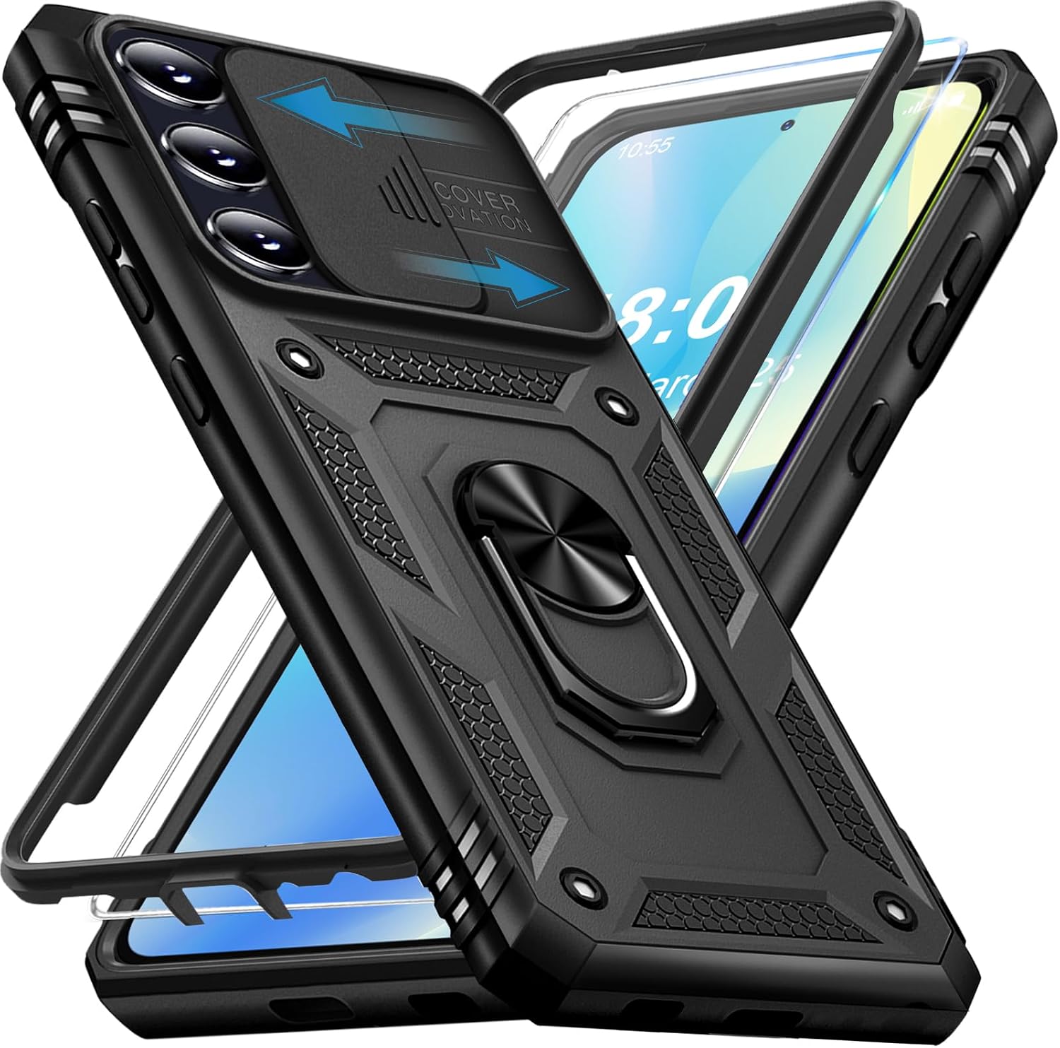 Detalle de Giyer Galaxy A55 5G Hülle mit Schutzfolie