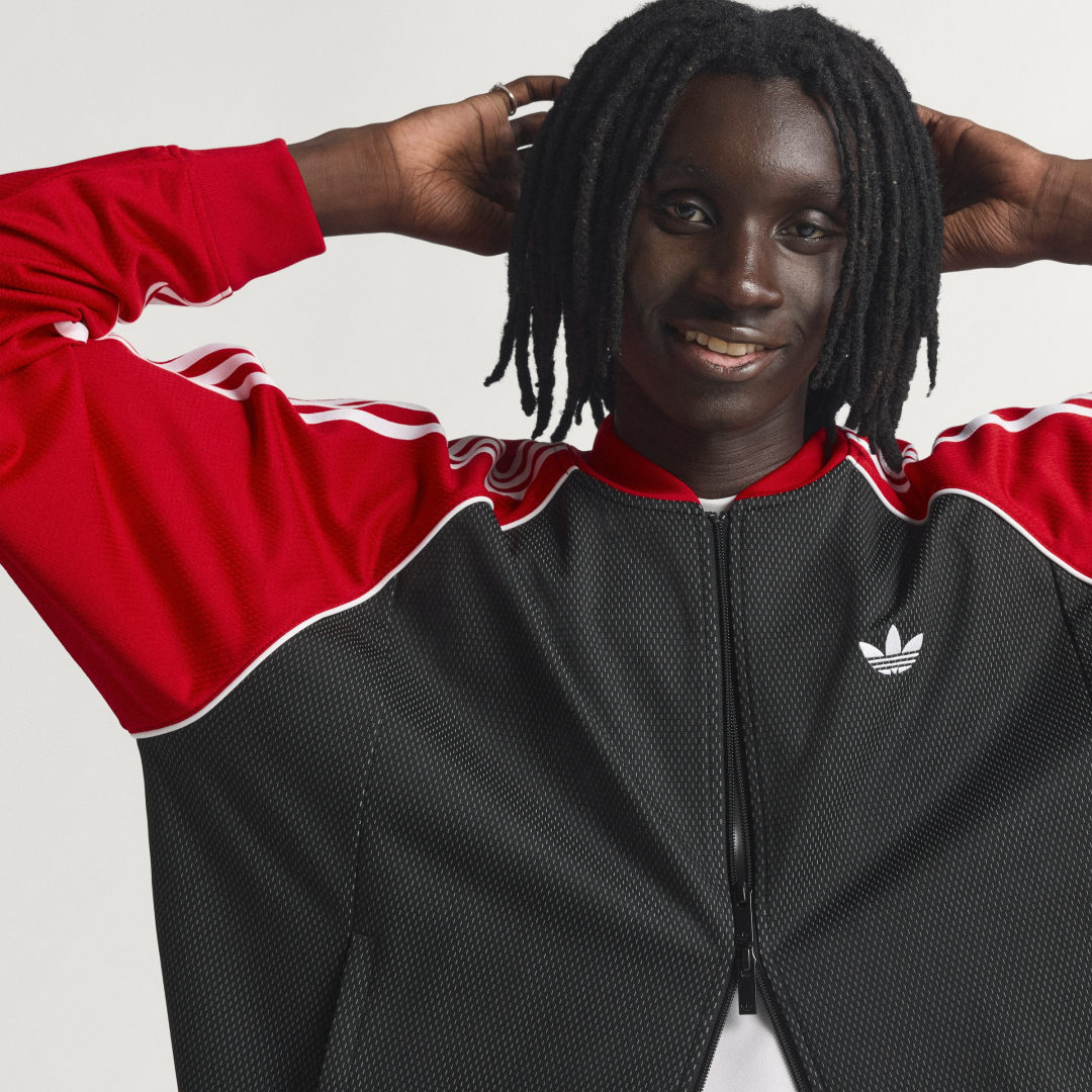 Detalle de adidas CHAQUETA DEPORTIVA HOLGADA de malla SST