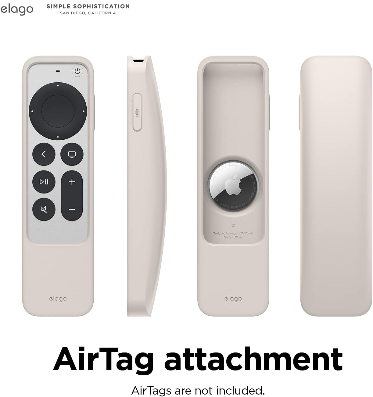 Thumbnail 3 de elago Étui de localisation R5 pour Apple TV 4K Siri Remote (3e/2e gen) avec emplacement AirTag et lanière